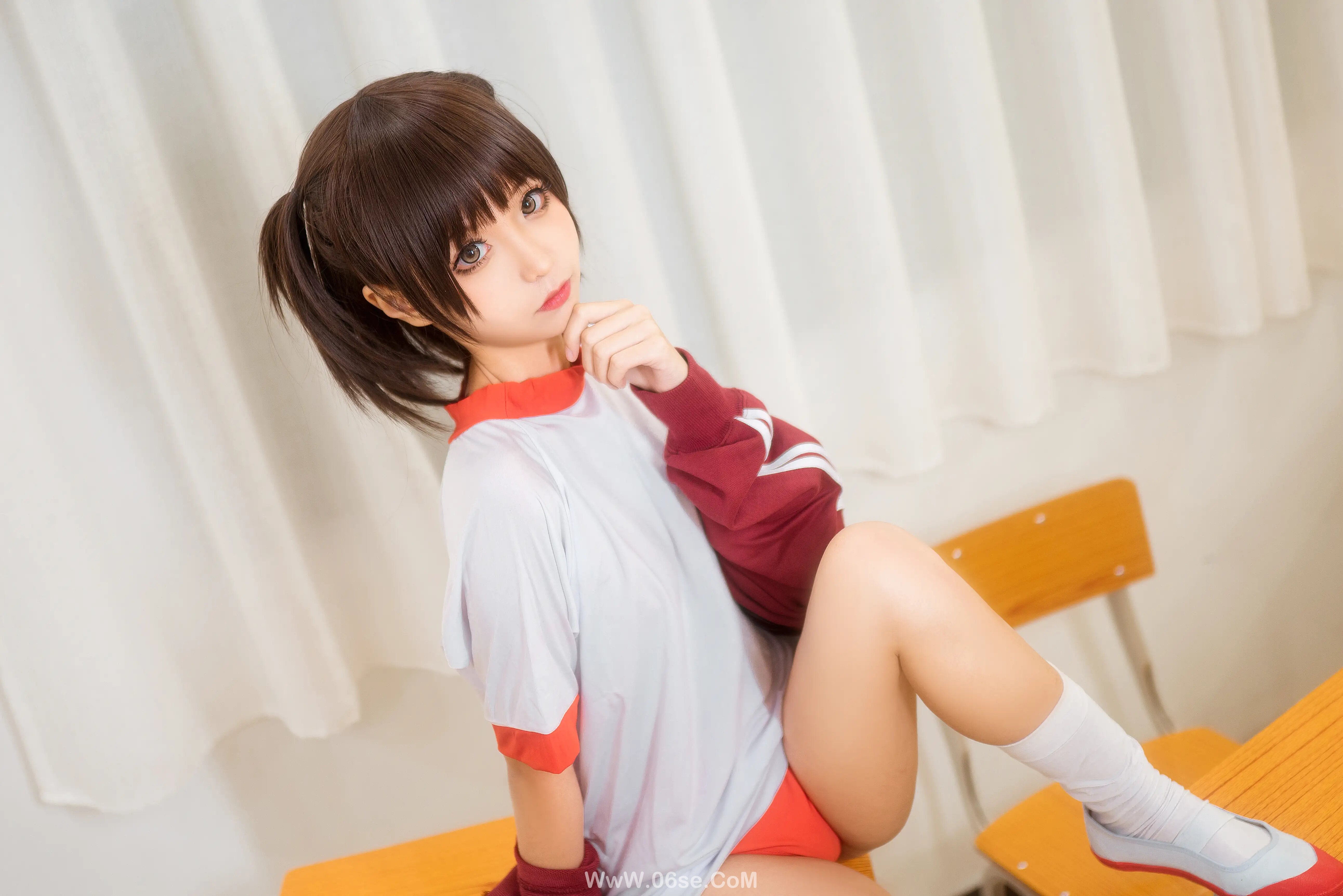 图片[13]-蠢沫沫 – 体操服红-六色网