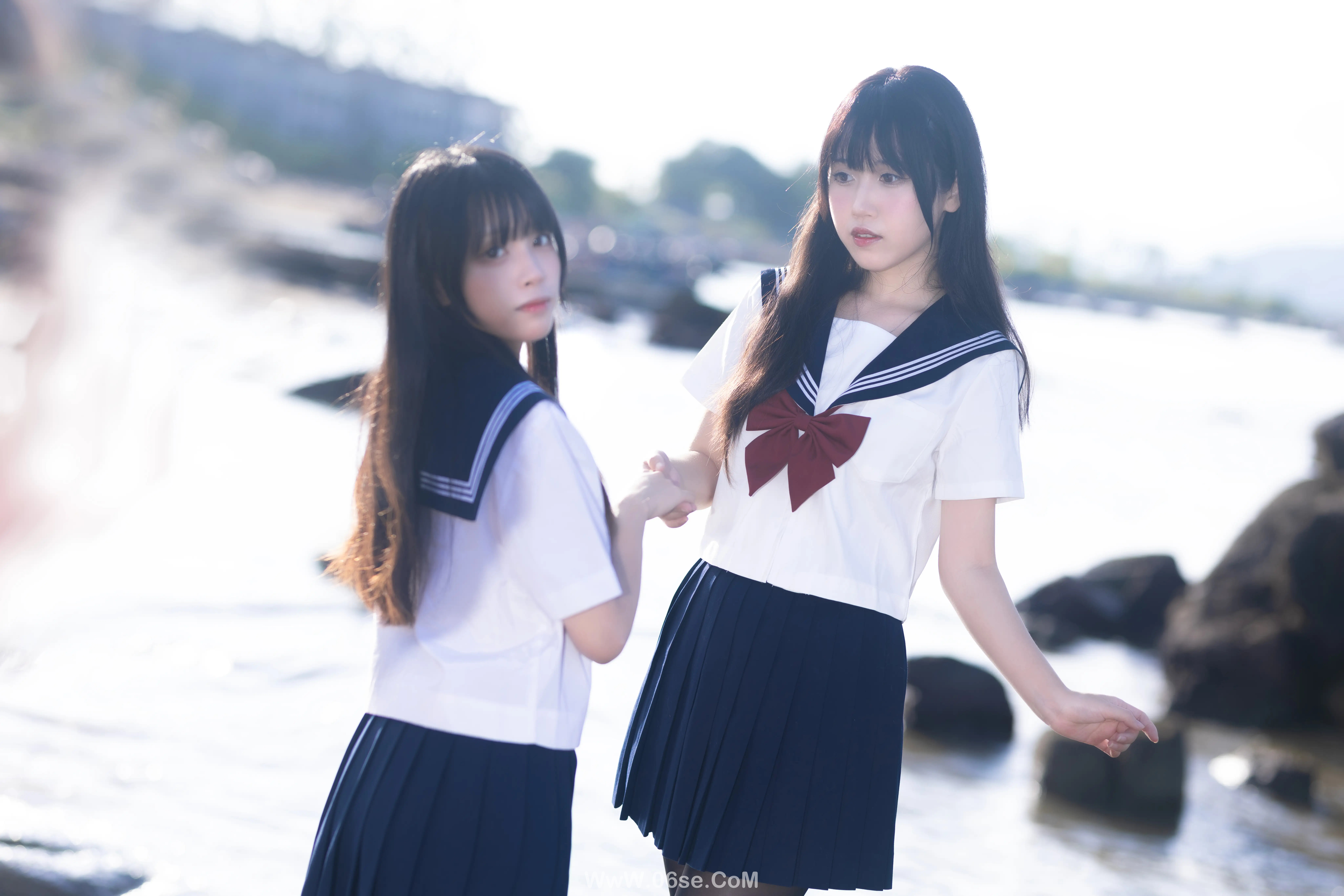 图片[9]-不呆猫 – 水手服百合黑丝 (&三無人型)-六色网