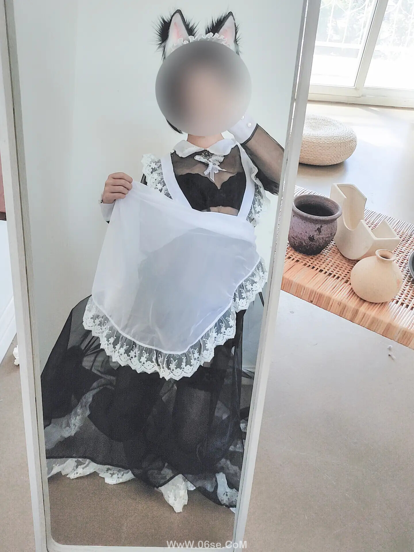 图片[7]-蠢沫沫 – 透明女仆 自拍-六色网