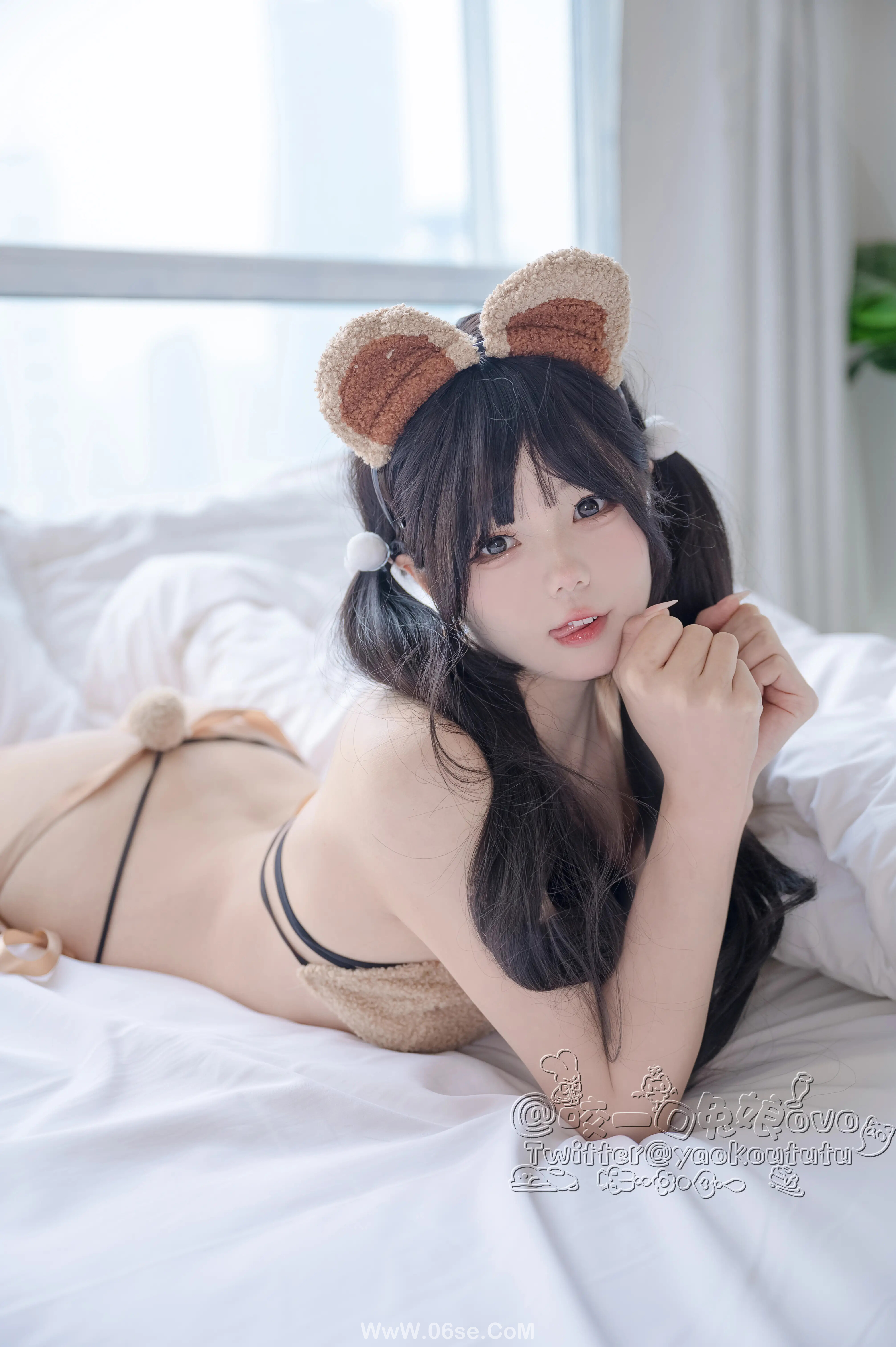 图片[22]-咬一口兔娘 小熊睡衣-六色网