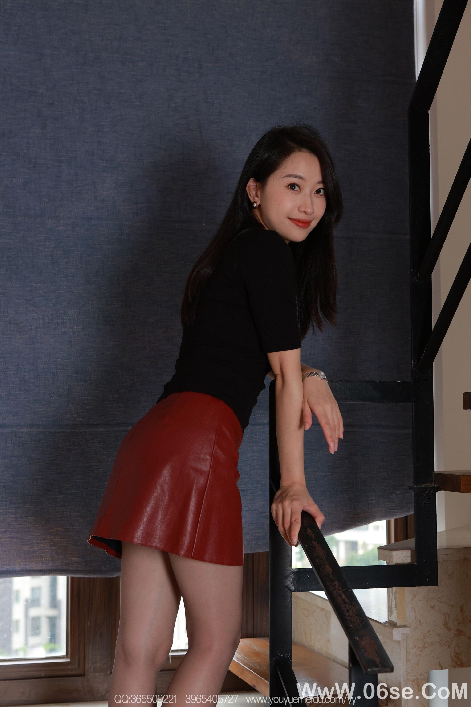 图片[30]-IESS异思趣向 2025.11.12 丝享家 2208 小婕《红色小皮裙》-六色网