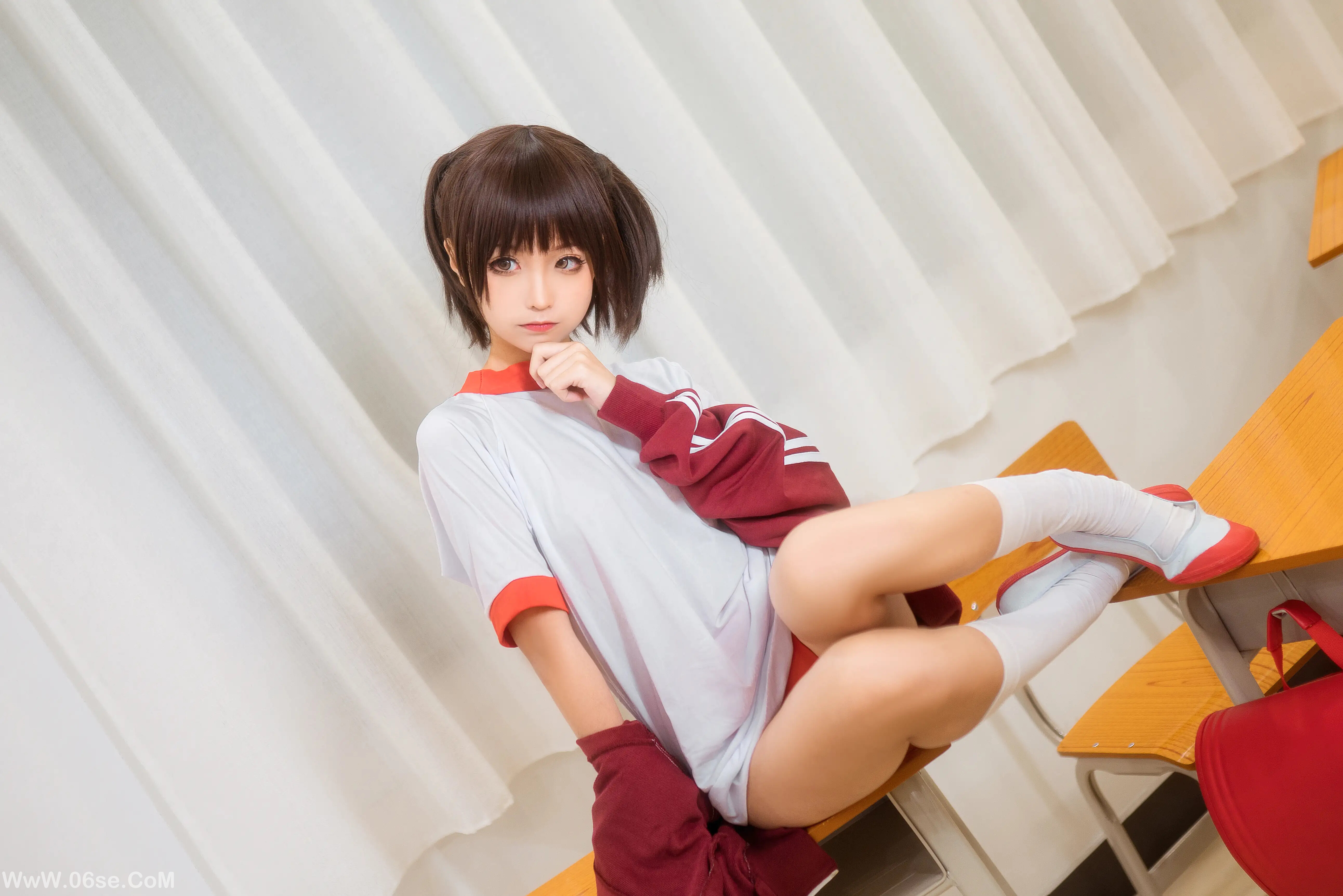 图片[14]-蠢沫沫 – 体操服红-六色网