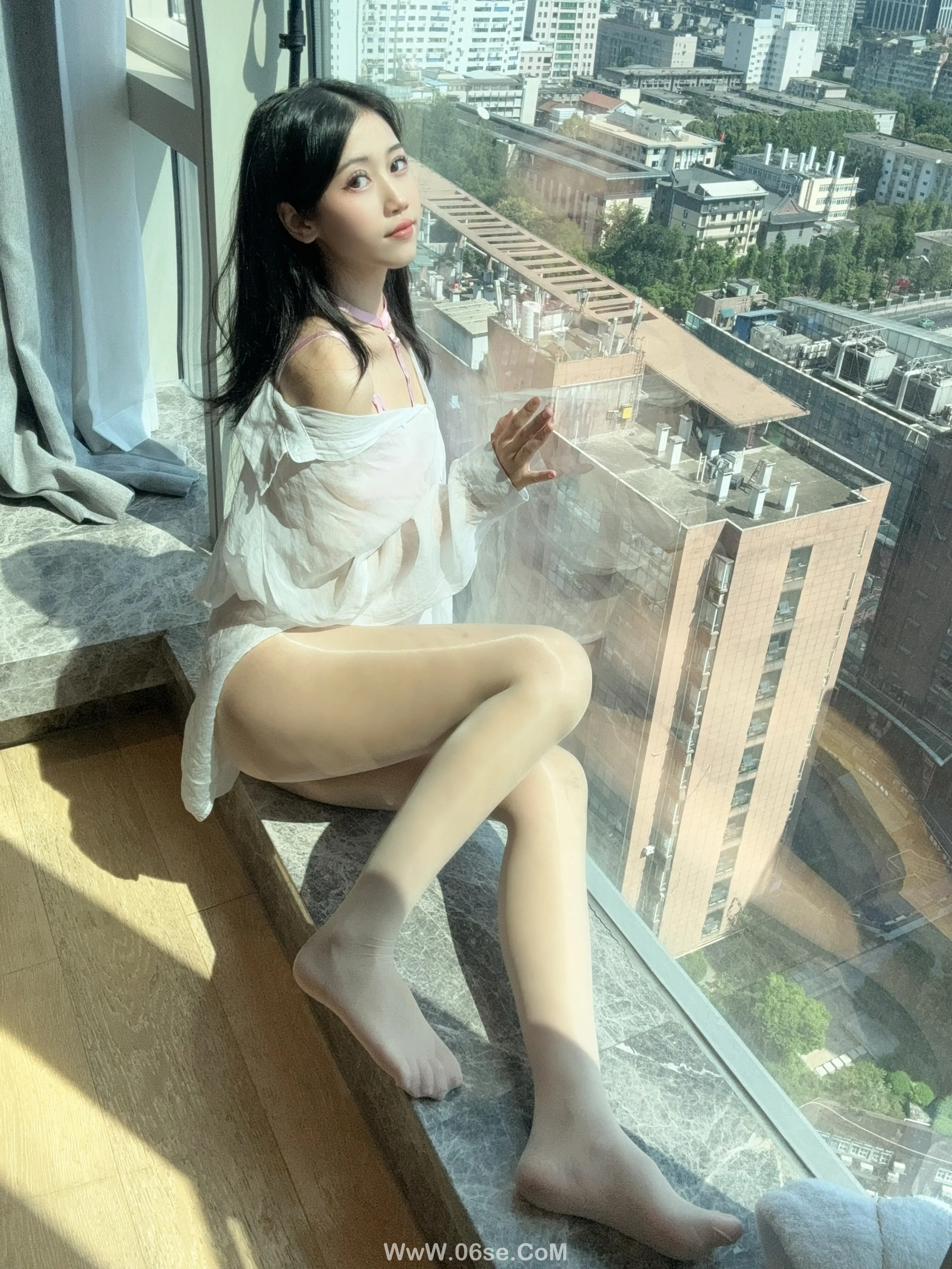 图片[25]-不呆猫 – 粉色衬衣女友-六色网