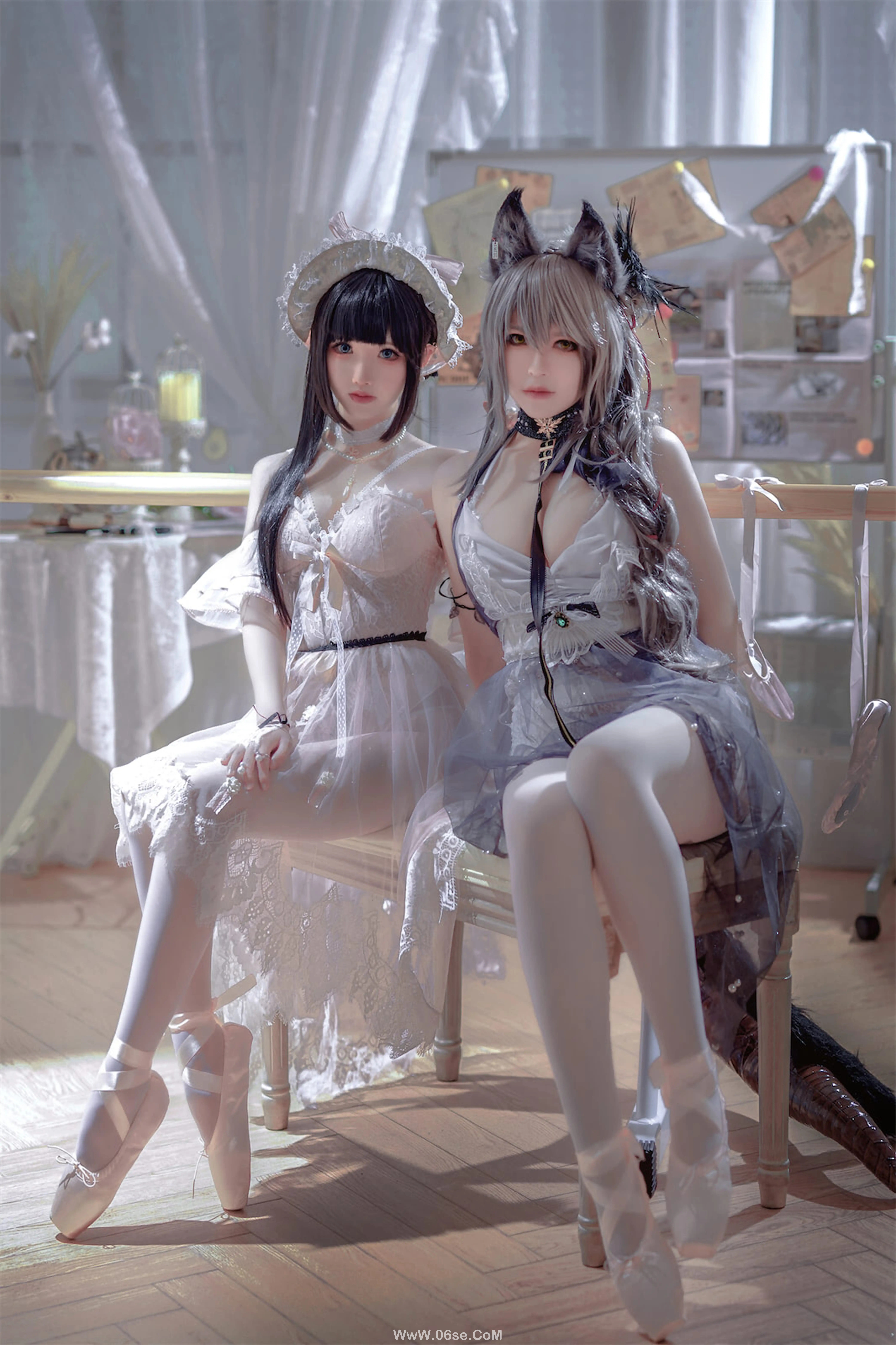 半半子 - Arknights 黑x森蚺バレエ (&面饼仙儿)-六色网