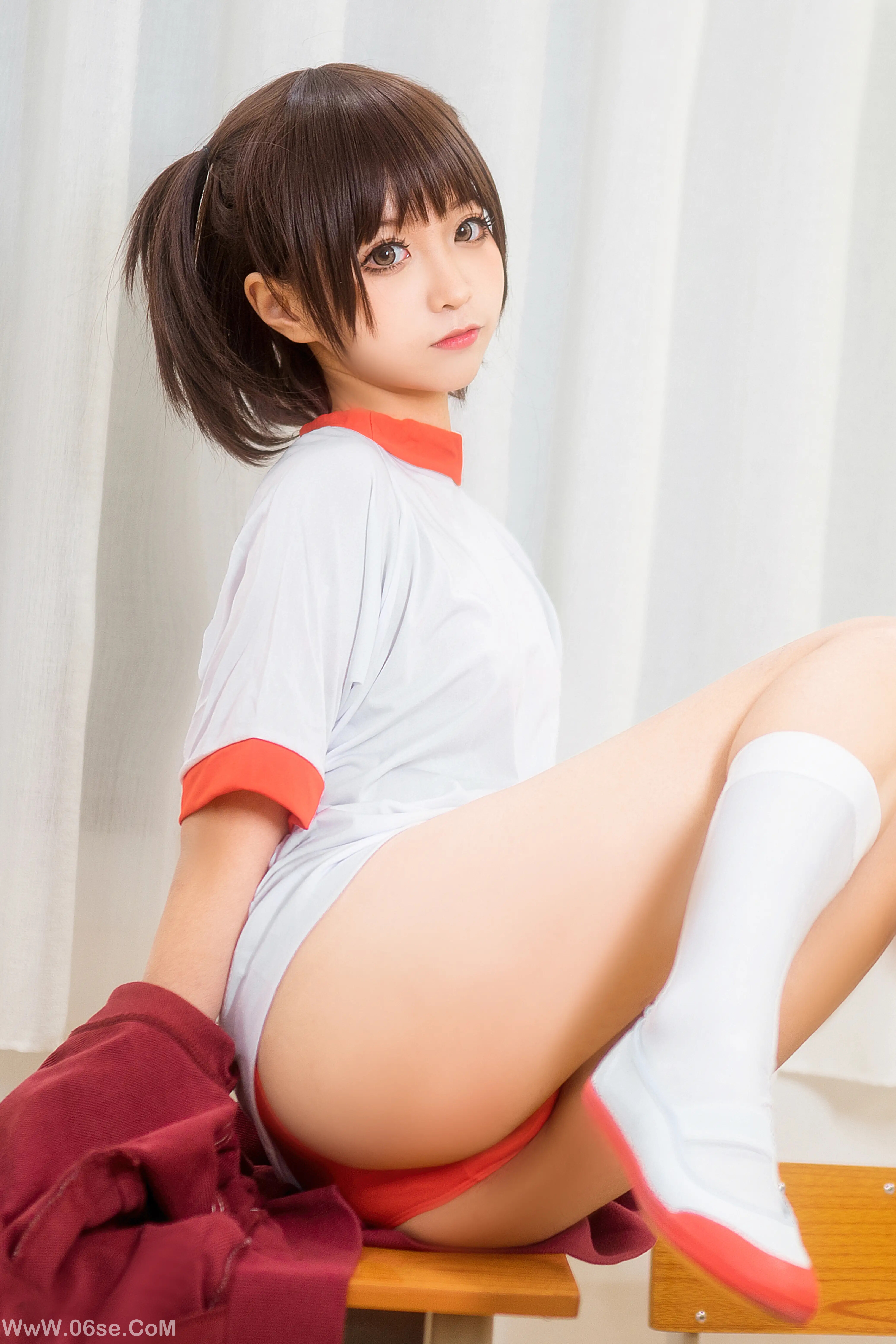 图片[17]-蠢沫沫 – 体操服红-六色网