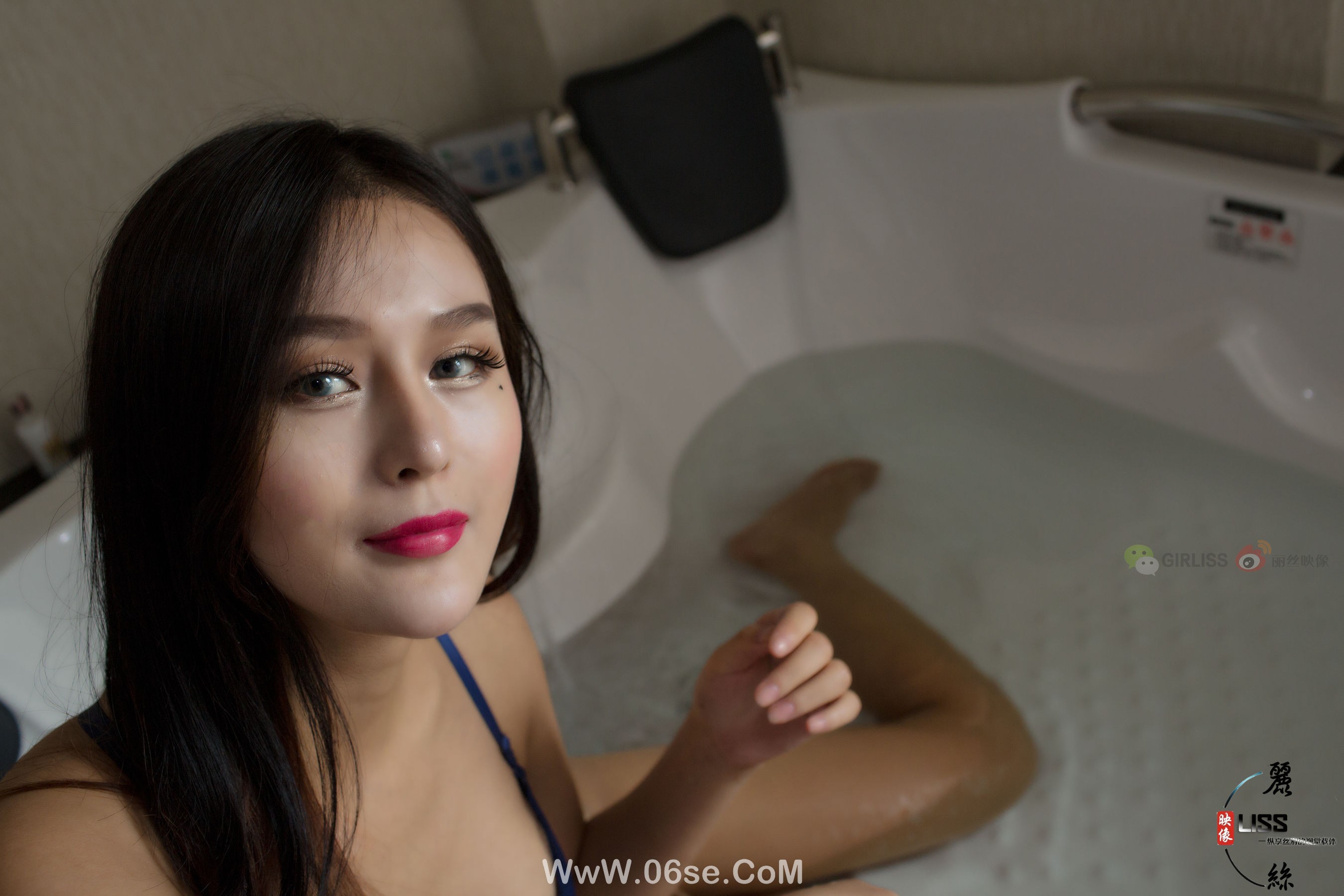 图片[39]-[丽丝映像GIRLISS] 蓝色内衣 [48P]-六色网
