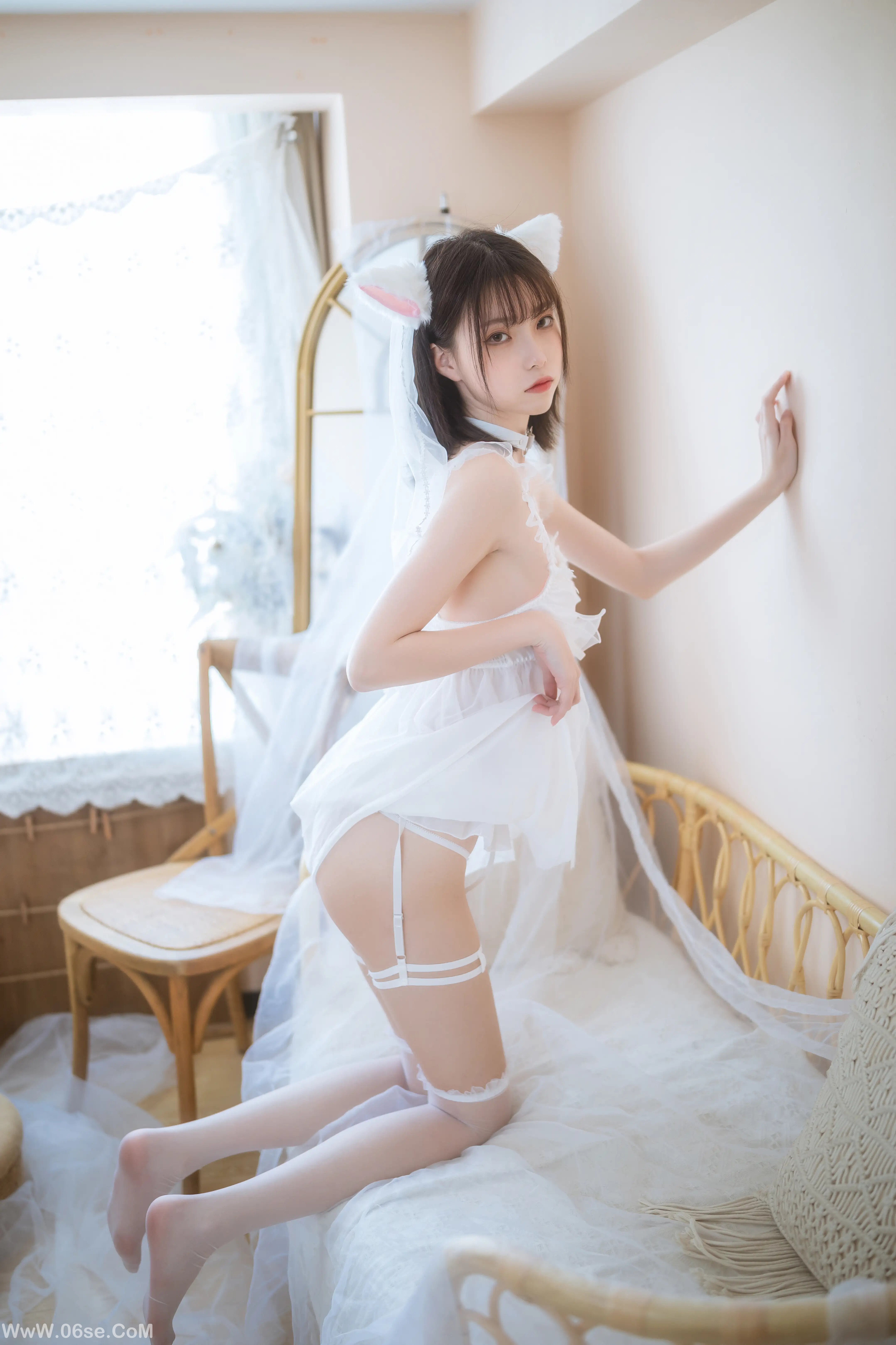 图片[26]-许岚LAN 少女白色裙-六色网