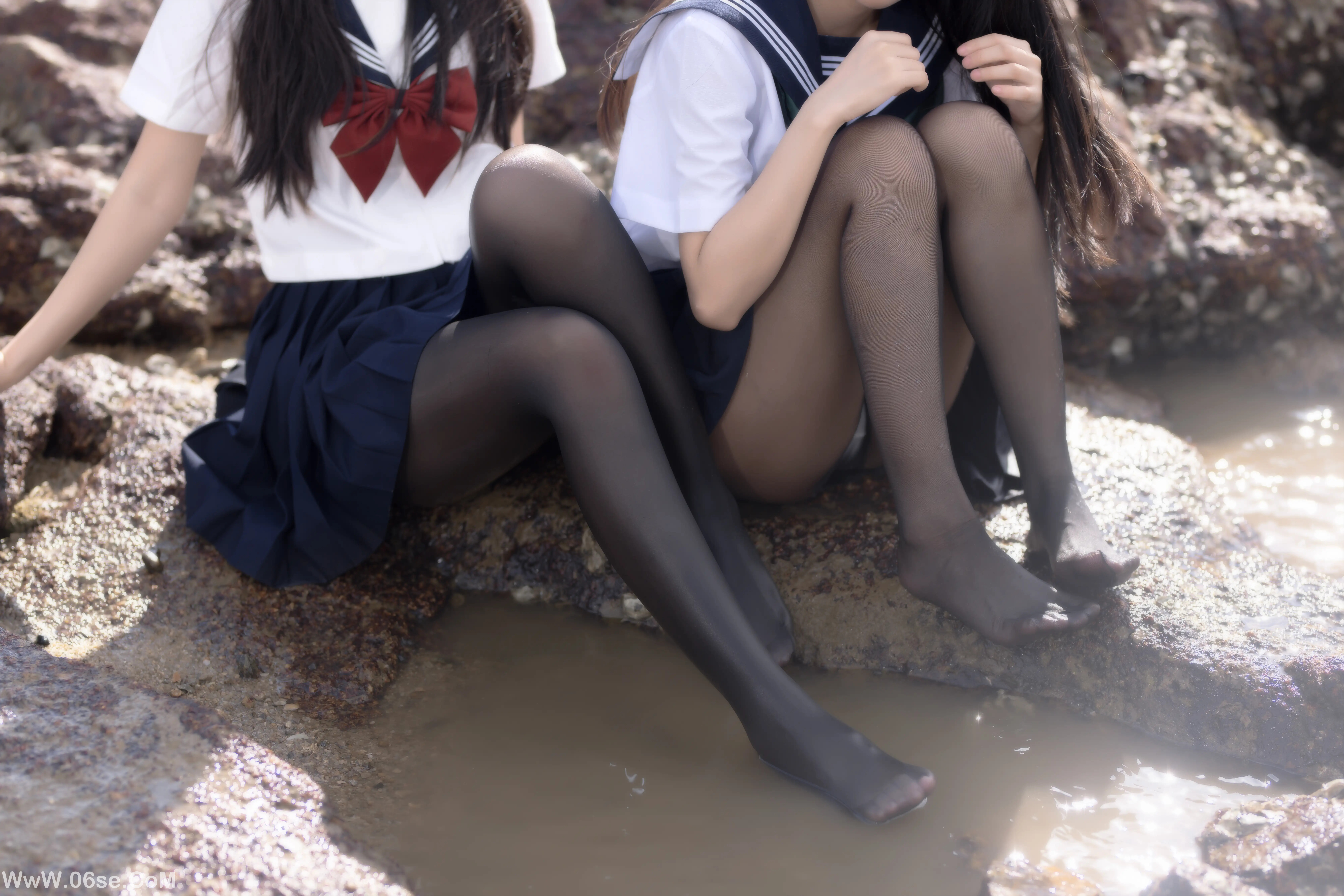 图片[50]-不呆猫 – 水手服百合黑丝 (&三無人型)-六色网
