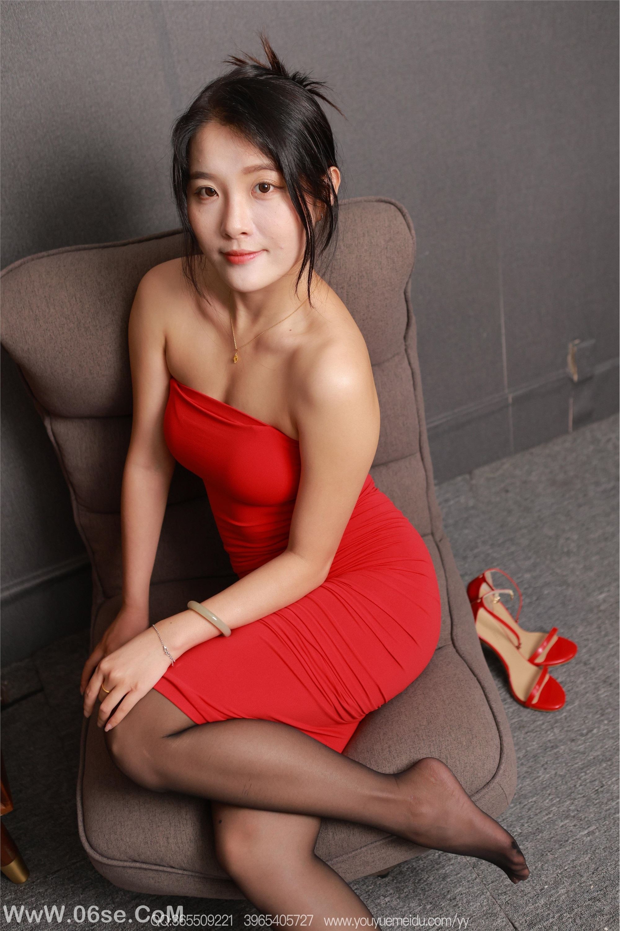 图片[56]-IESS异思趣向 2025.10.23 丝享家 2192 婉萍包臀红裙[90P]-六色网