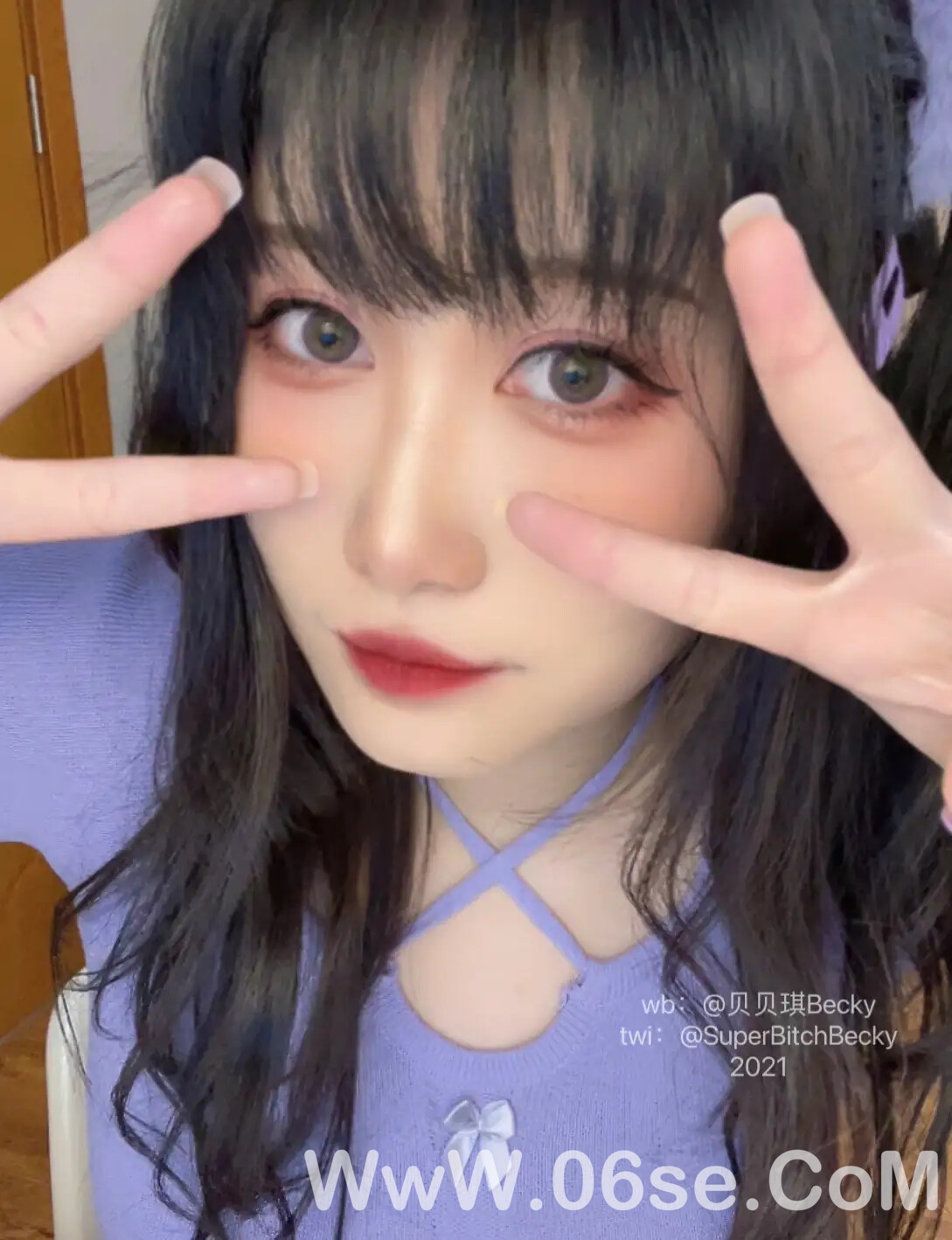 图片[55]-贝贝琪Becky – 对镜黑发辣妹-六色网