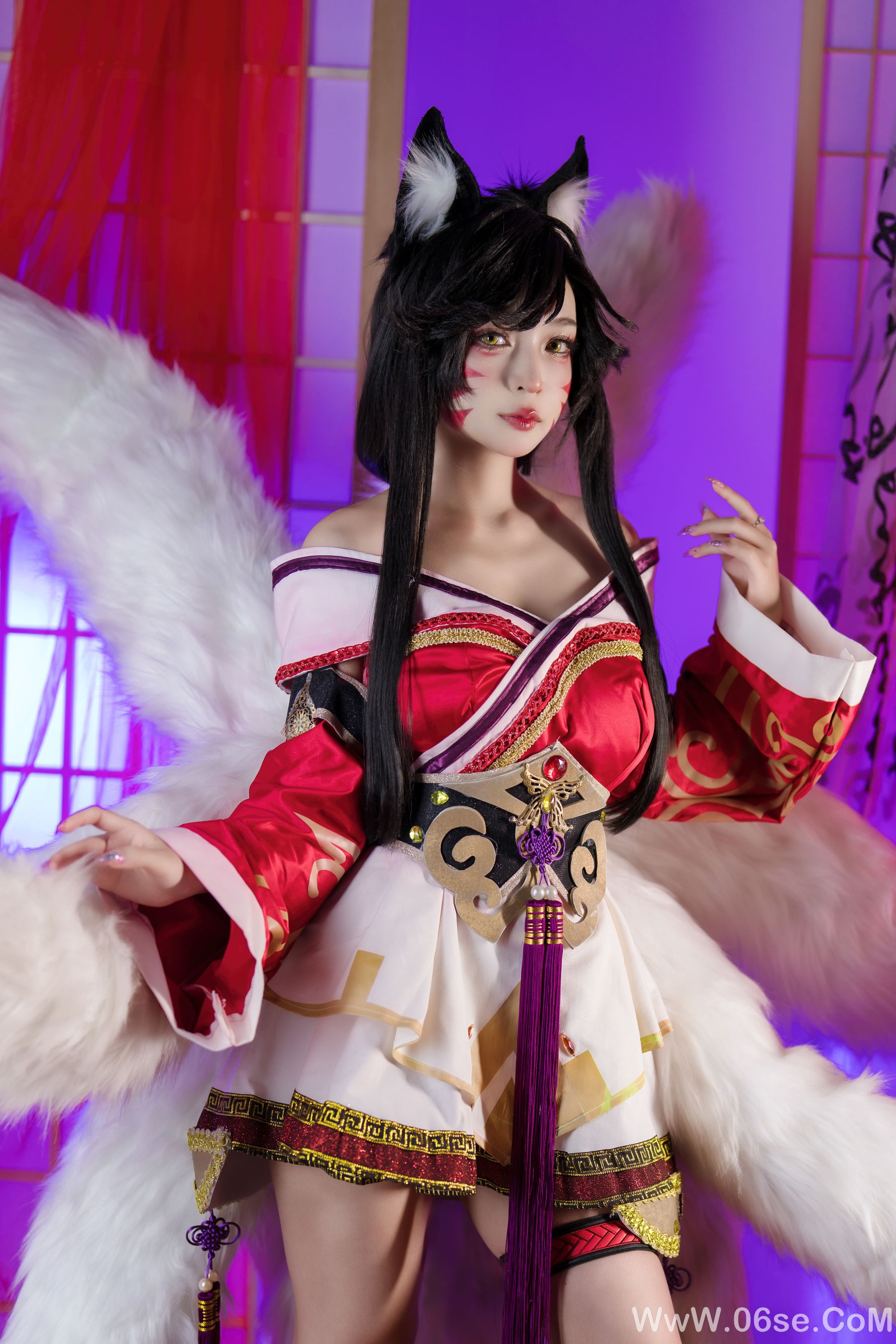 图片[2]-Umeko J – cosplay Ahri League of Legends [85P]-六色网