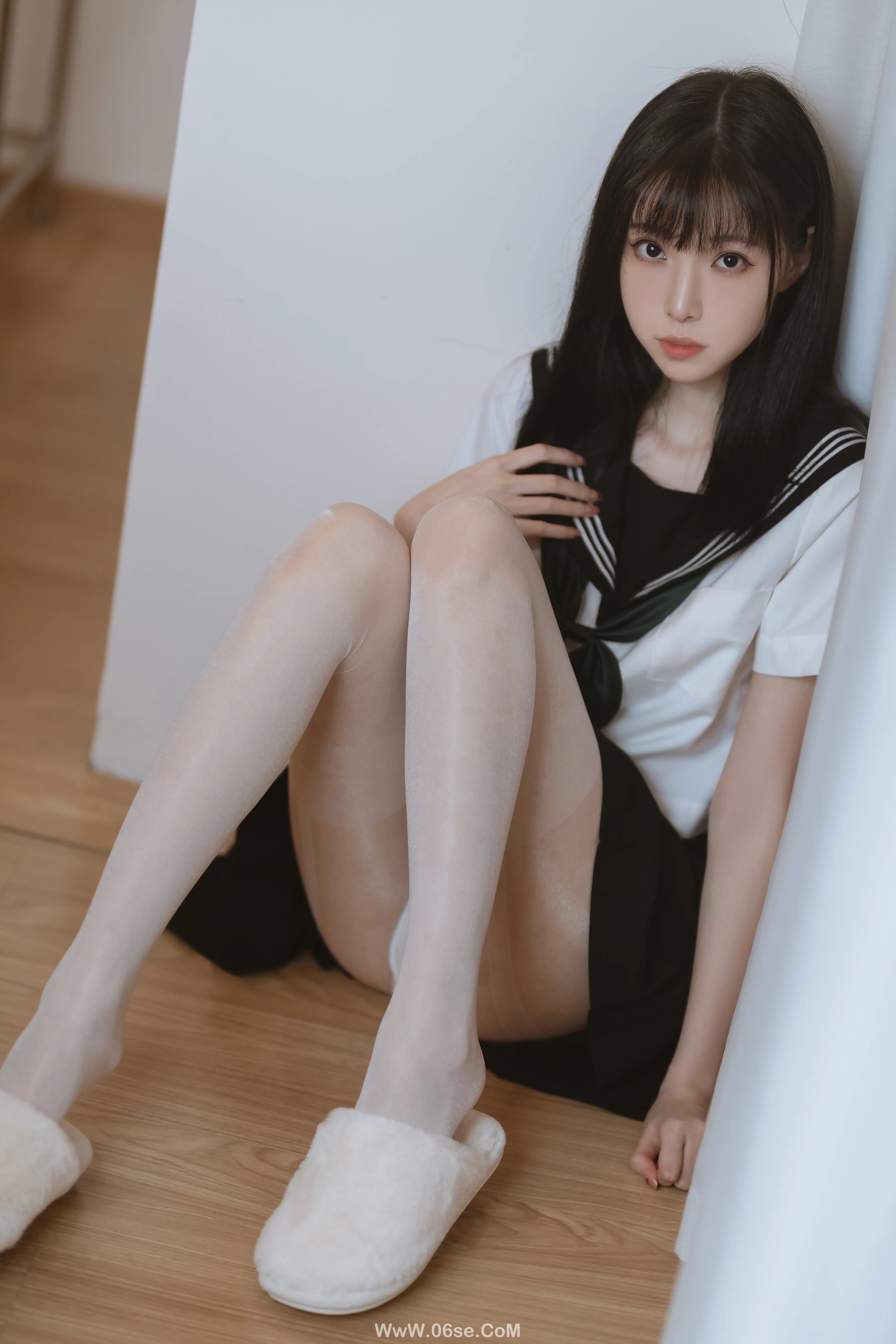 图片[15]-许岚LAN 白丝水手服-六色网