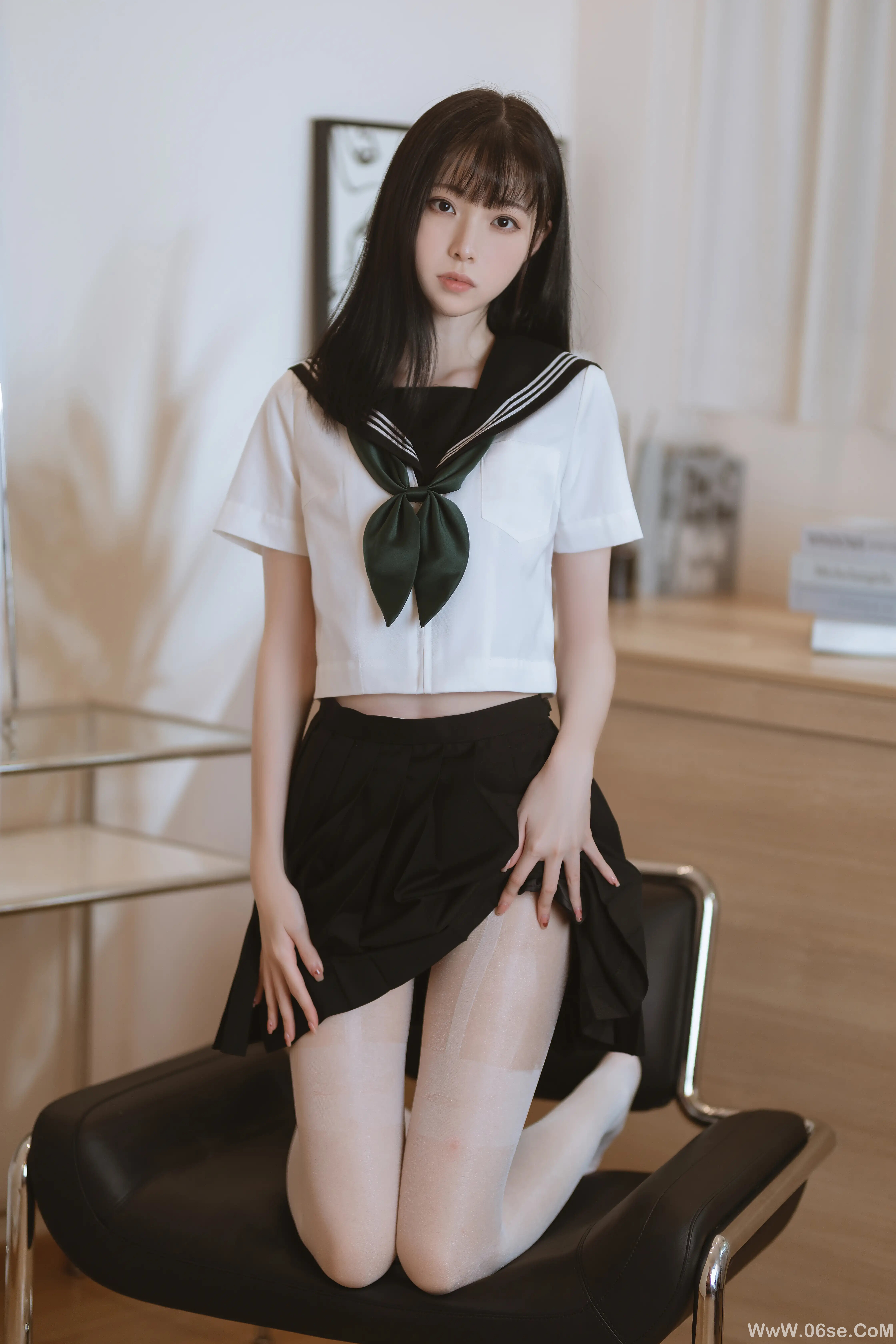 图片[8]-许岚LAN 白丝水手服-六色网