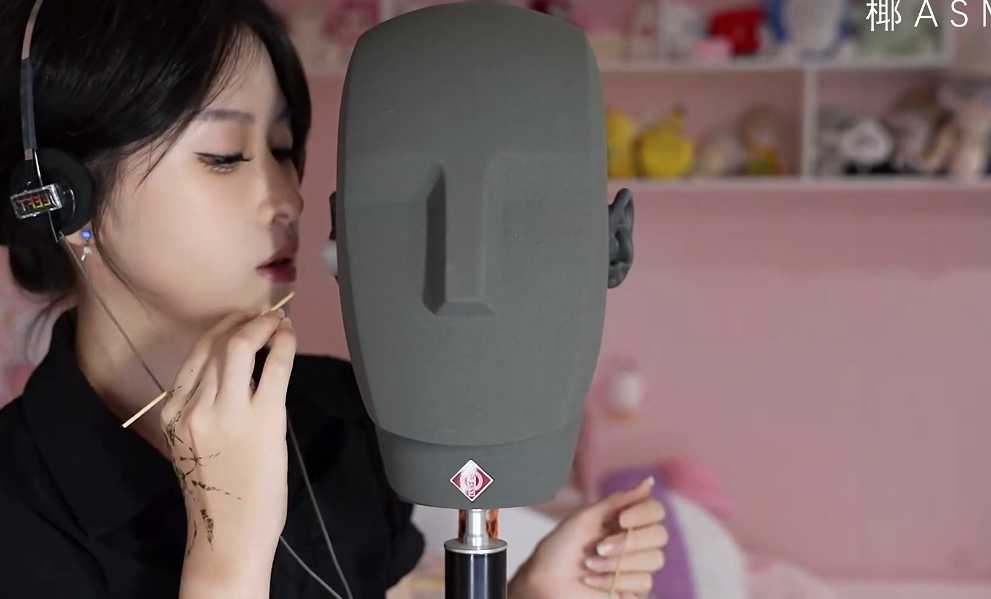 【在线播放】椰子ASMR 黑ku亲亲吐息-asmr小喵