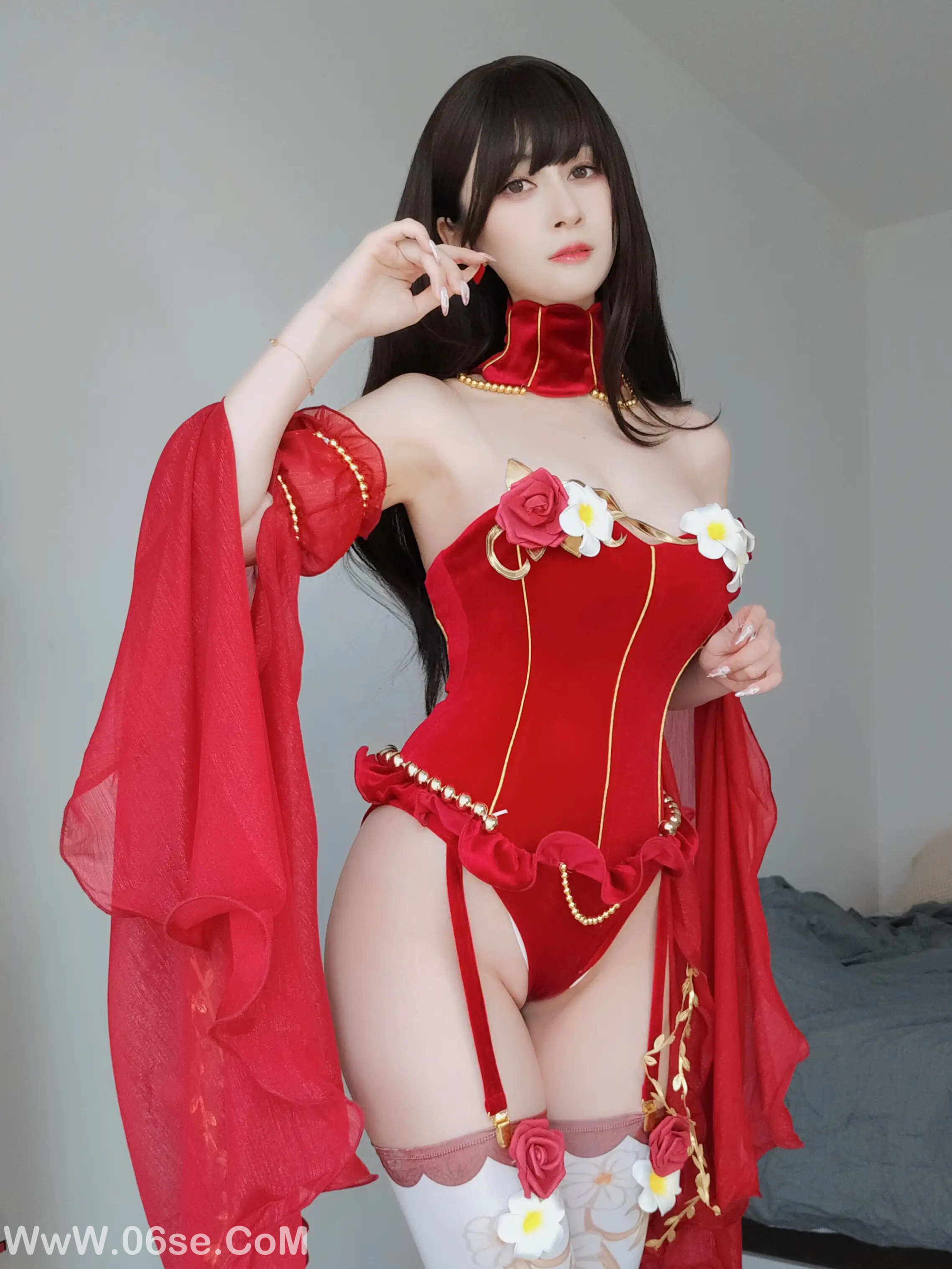 图片[49]-白银81 – 赤いドレス-六色网