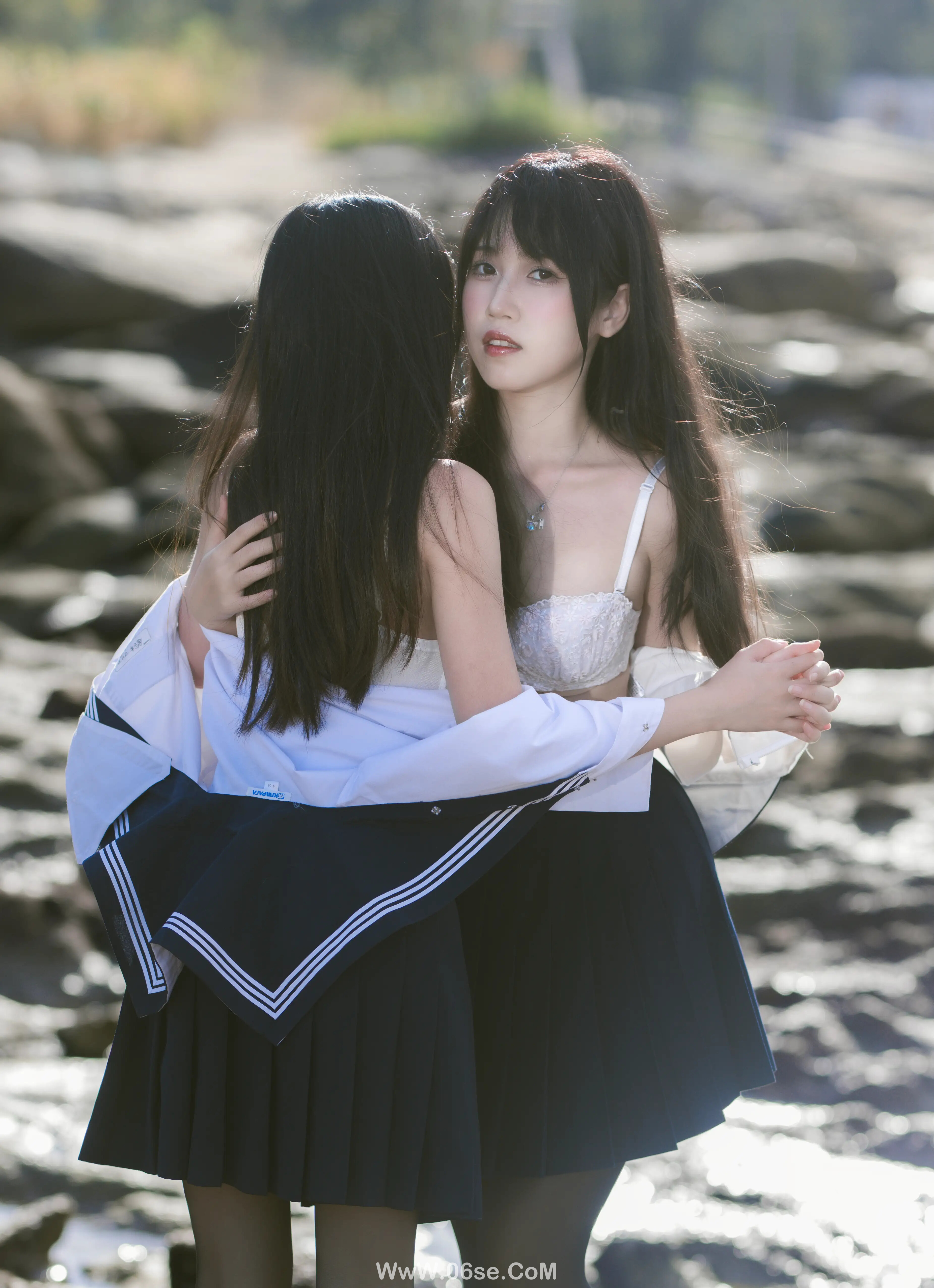图片[31]-不呆猫 – 水手服百合黑丝 (&三無人型)-六色网