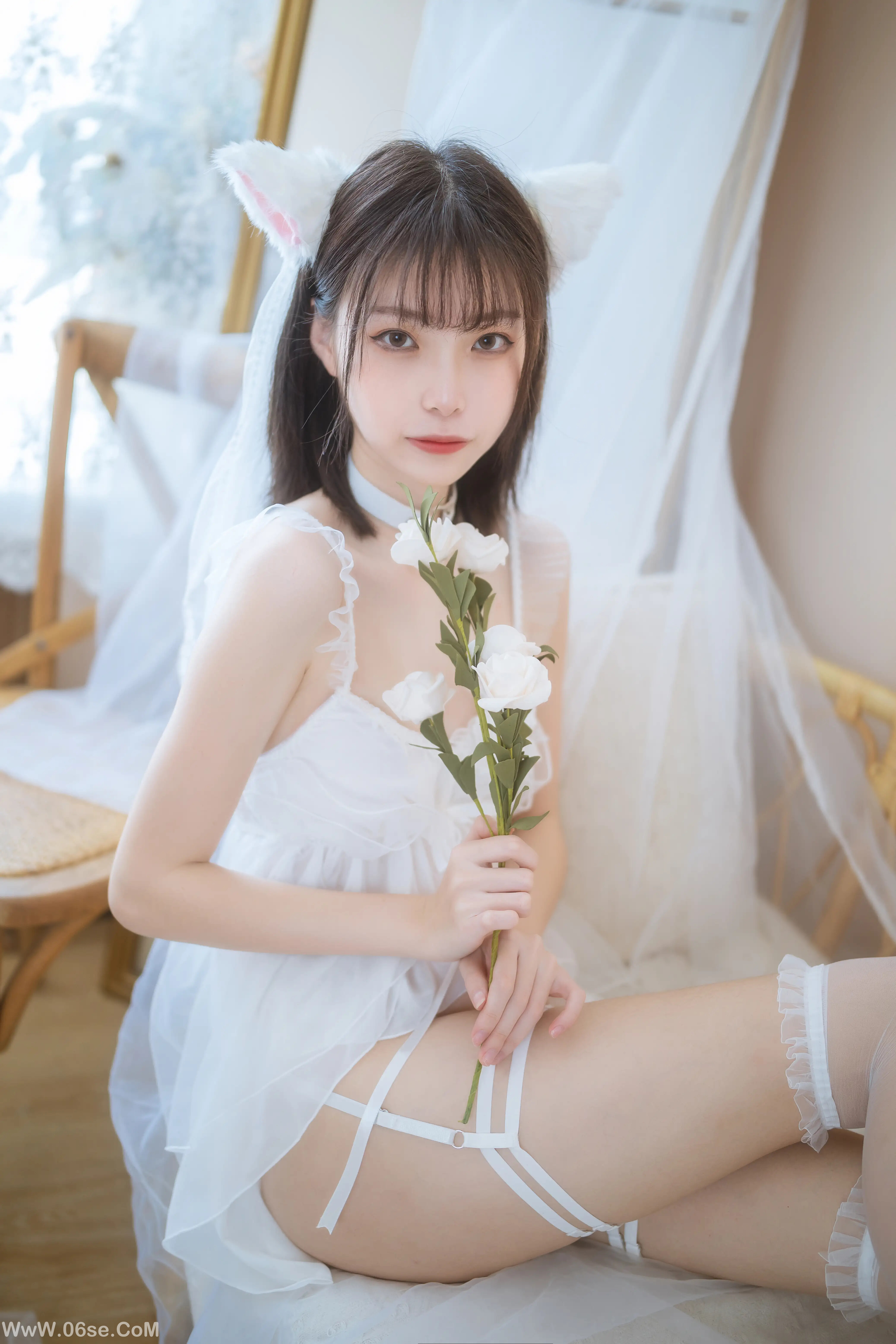 图片[36]-许岚LAN 少女白色裙-六色网