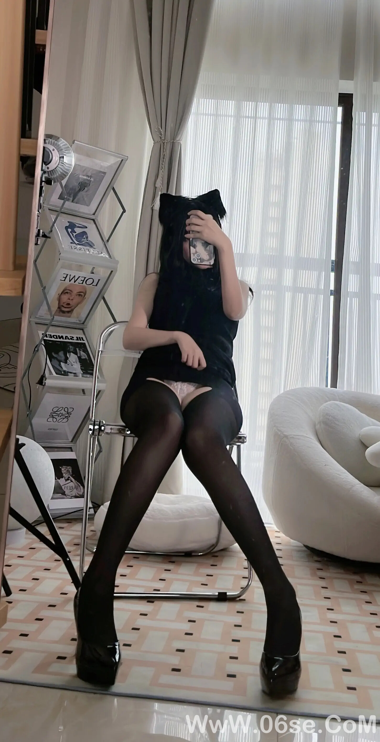 图片[65]-疯猫ss 黑毛衣少女-六色网