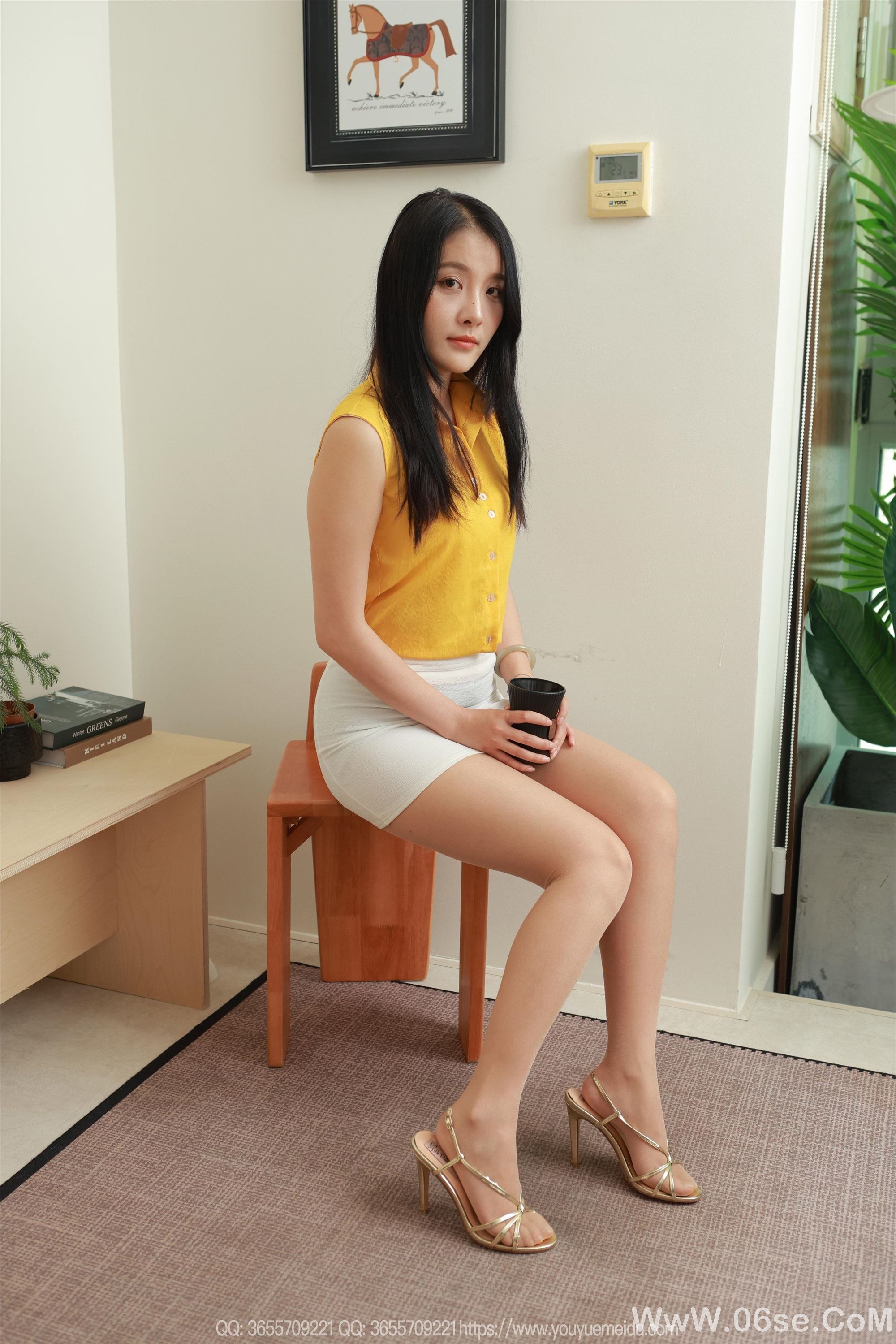 图片[37]-IESS异思趣向 – 模特：婉萍白色包臀裙[117P]-六色网