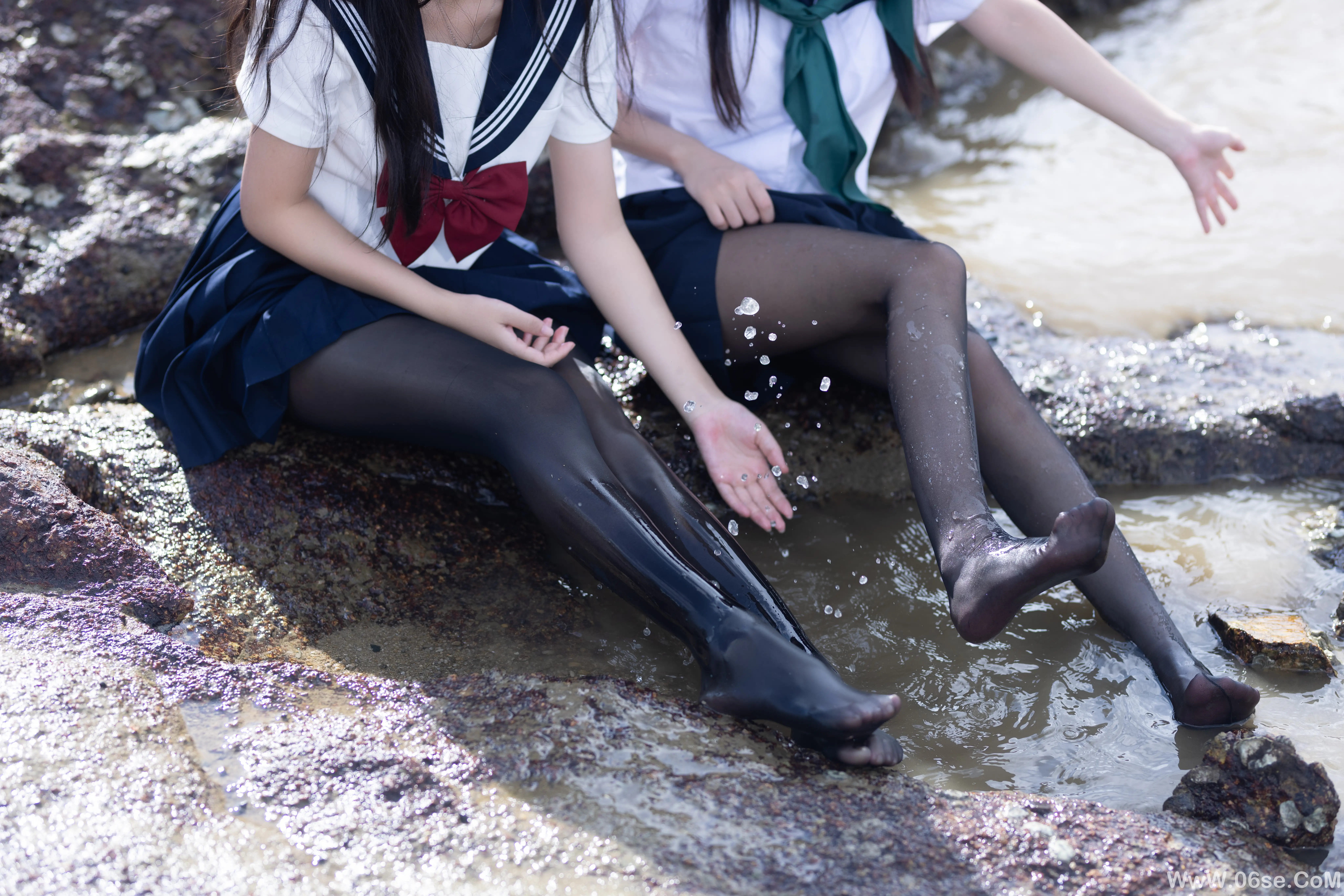 图片[48]-不呆猫 – 水手服百合黑丝 (&三無人型)-六色网