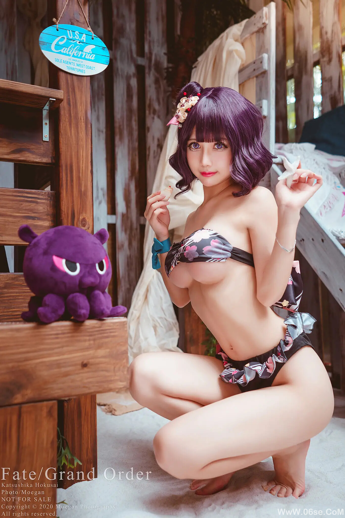 图片[9]-沖田凛花Rinka – FateGrand Order 葛飾北斎 水着ver-六色网