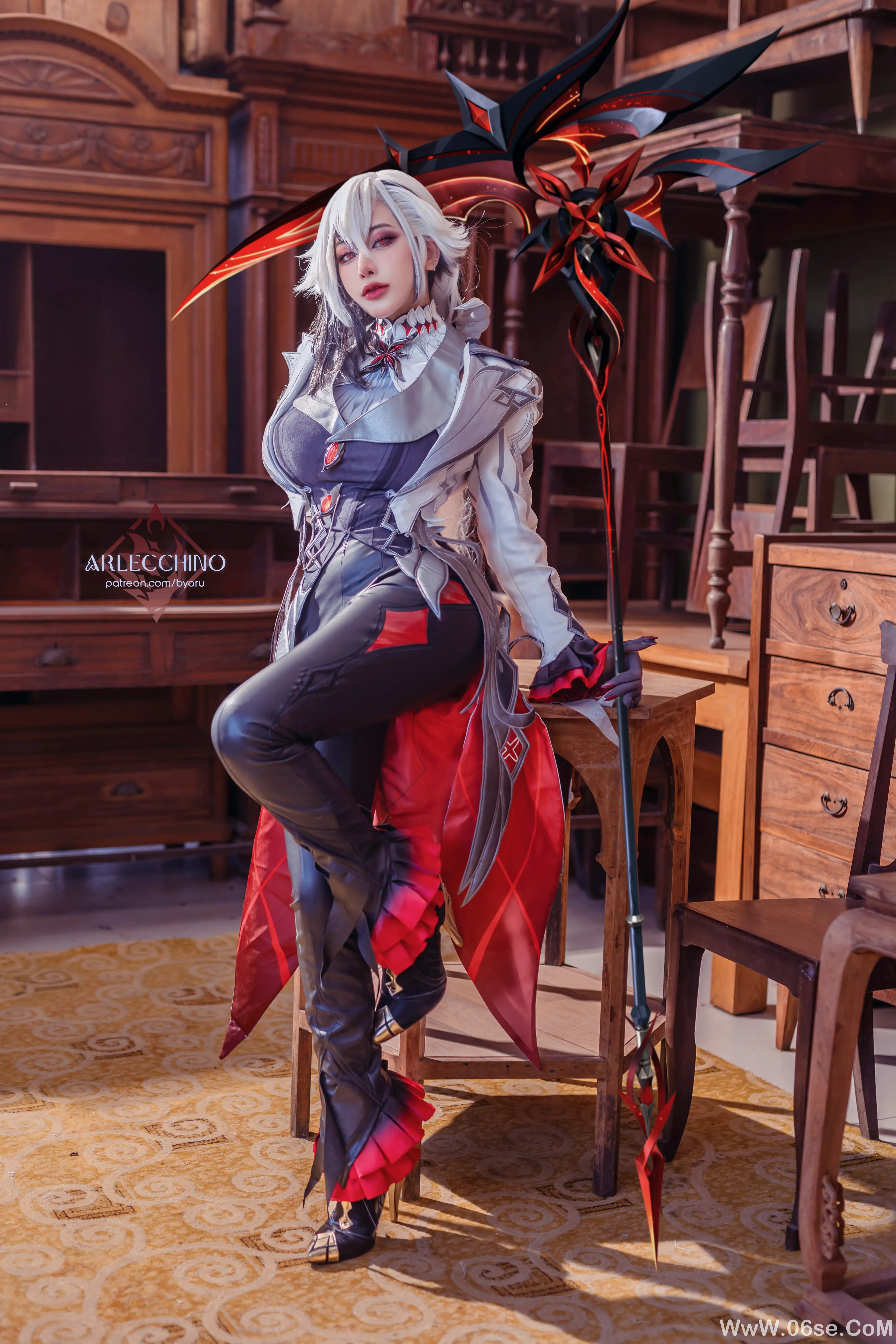 Byoru - Genshin Impact Arlecchino Dress-六色网