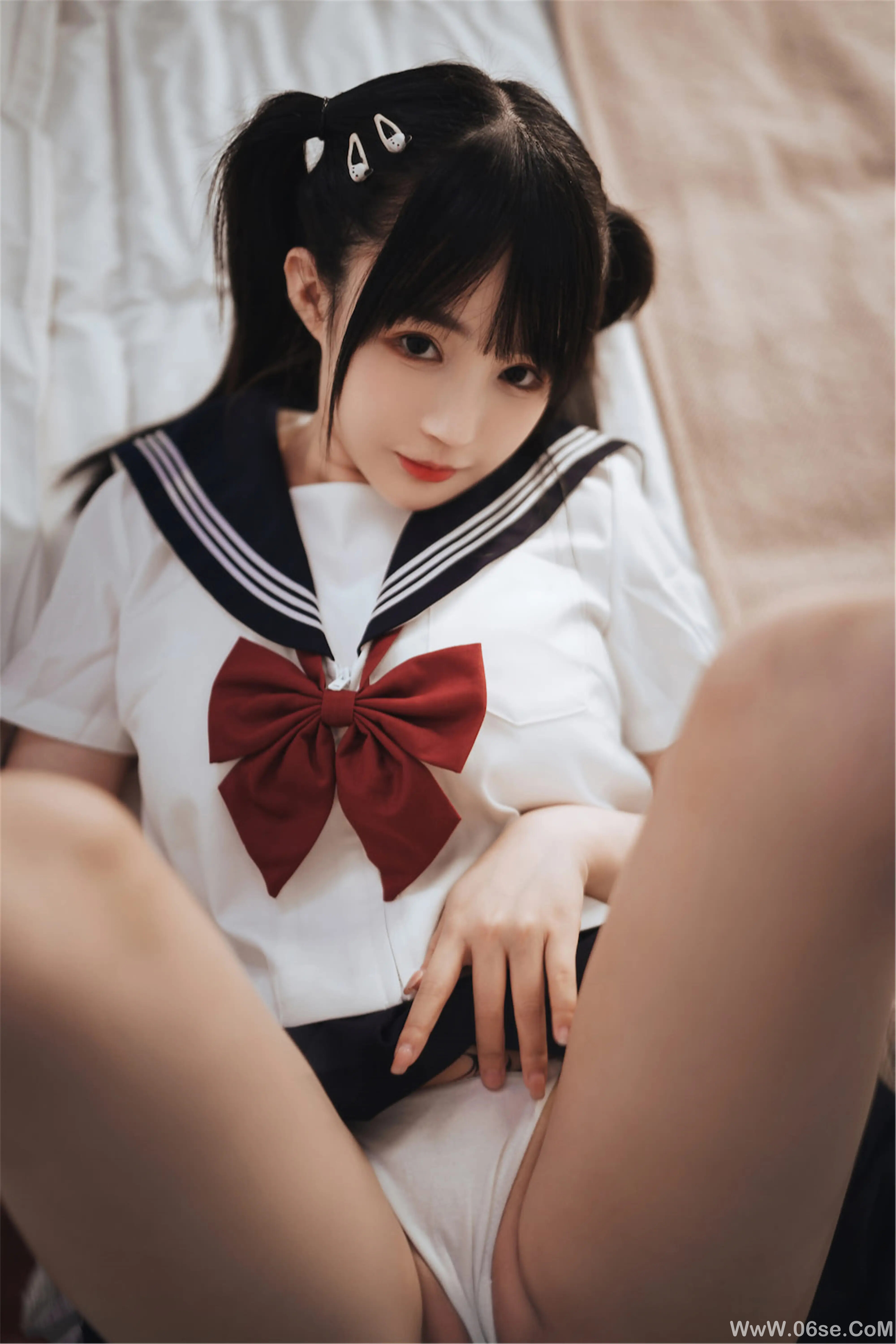 图片[52]-桜井宁宁 双马尾jk-六色网