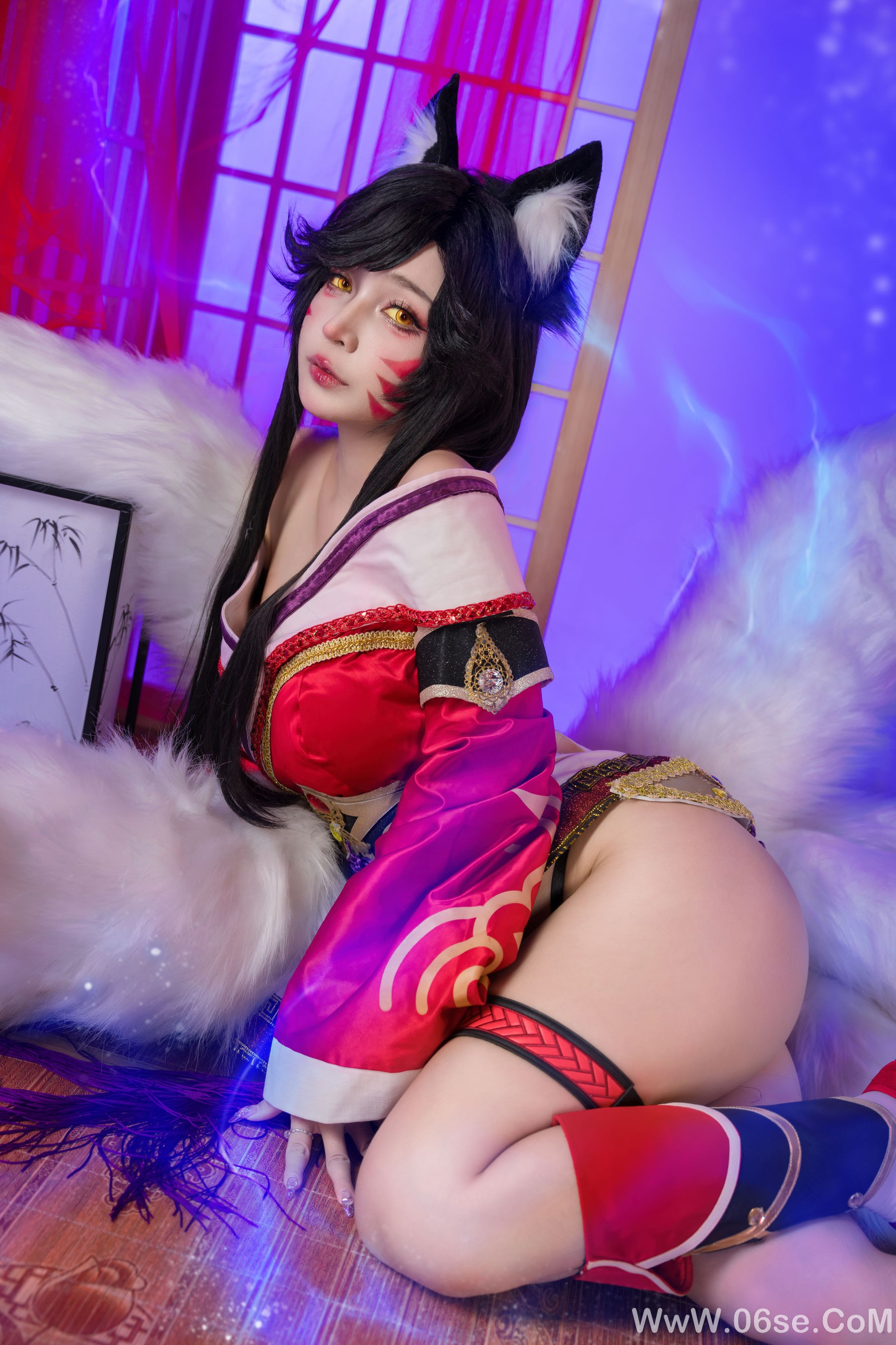 图片[22]-Umeko J – cosplay Ahri League of Legends [85P]-六色网