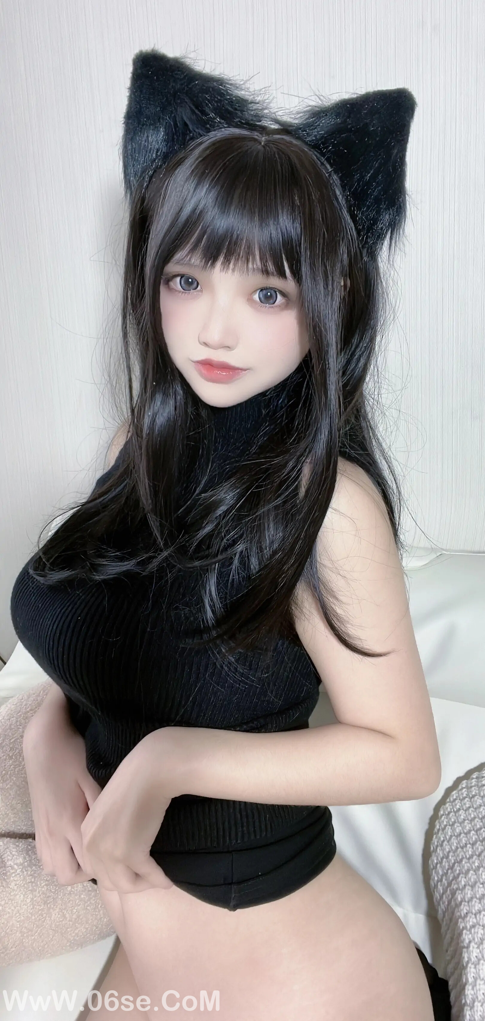 图片[77]-疯猫ss 黑毛衣少女-六色网