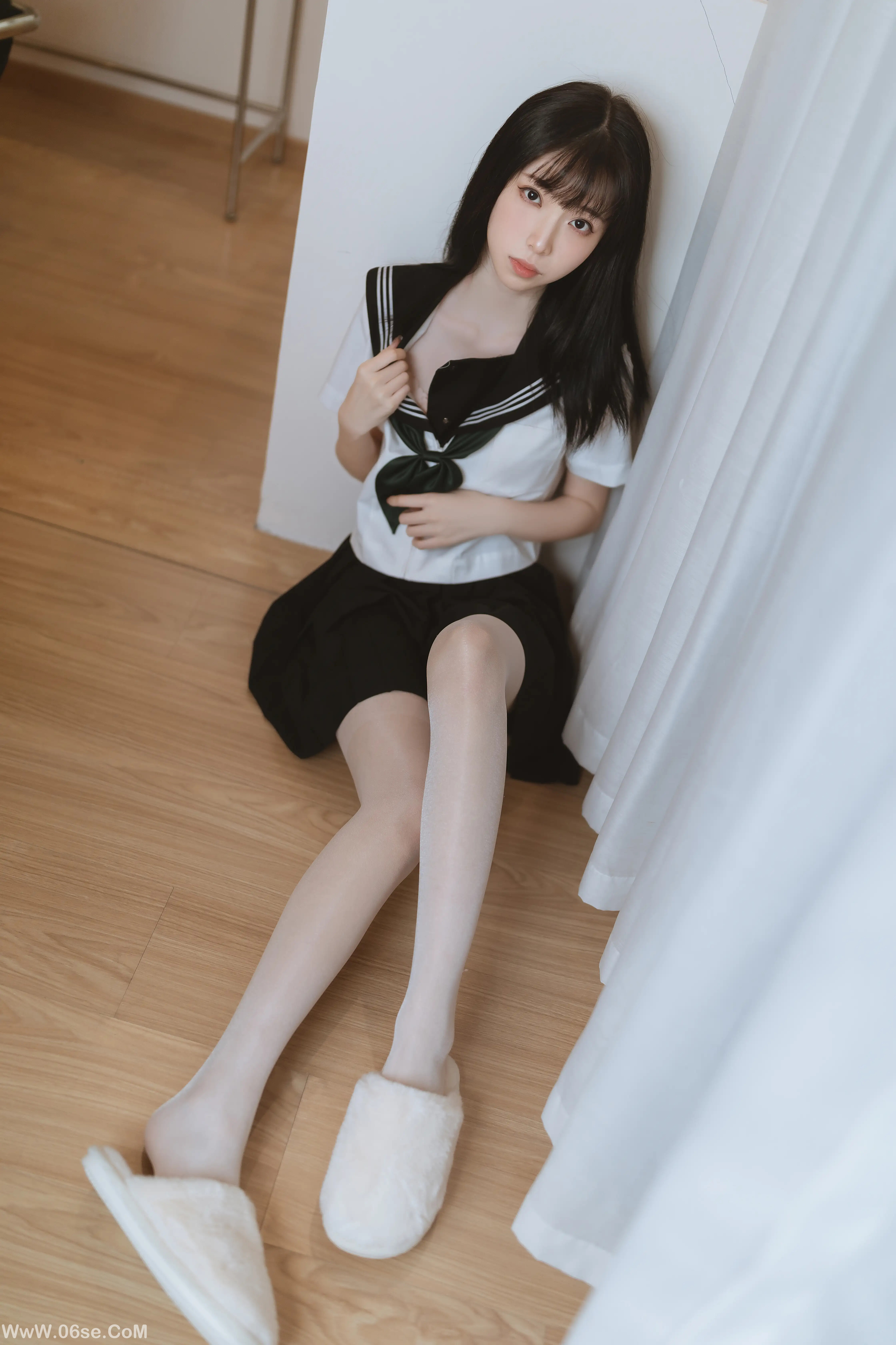 图片[28]-许岚LAN 白丝水手服-六色网