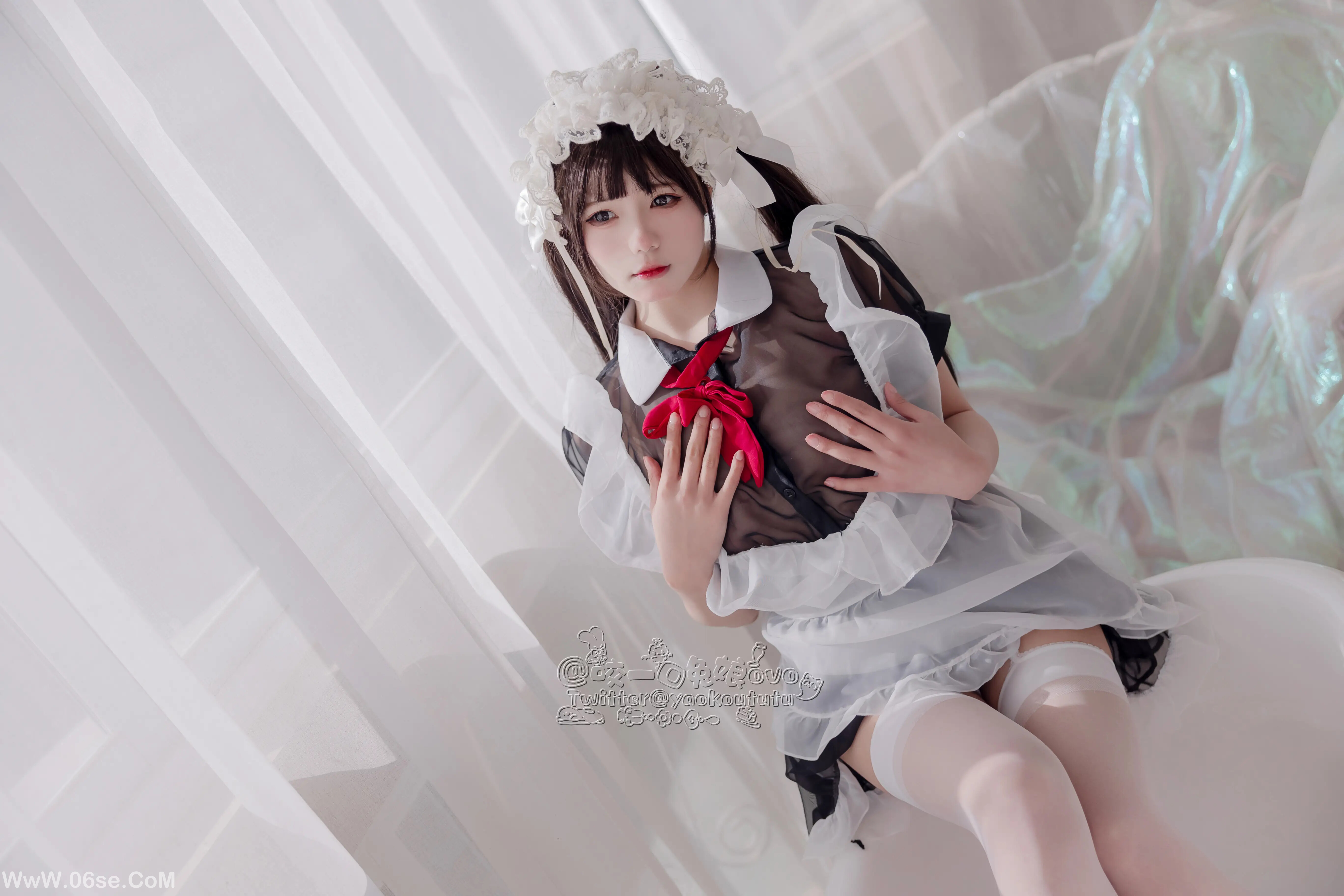 图片[14]-咬一口兔娘 黑白女仆-六色网