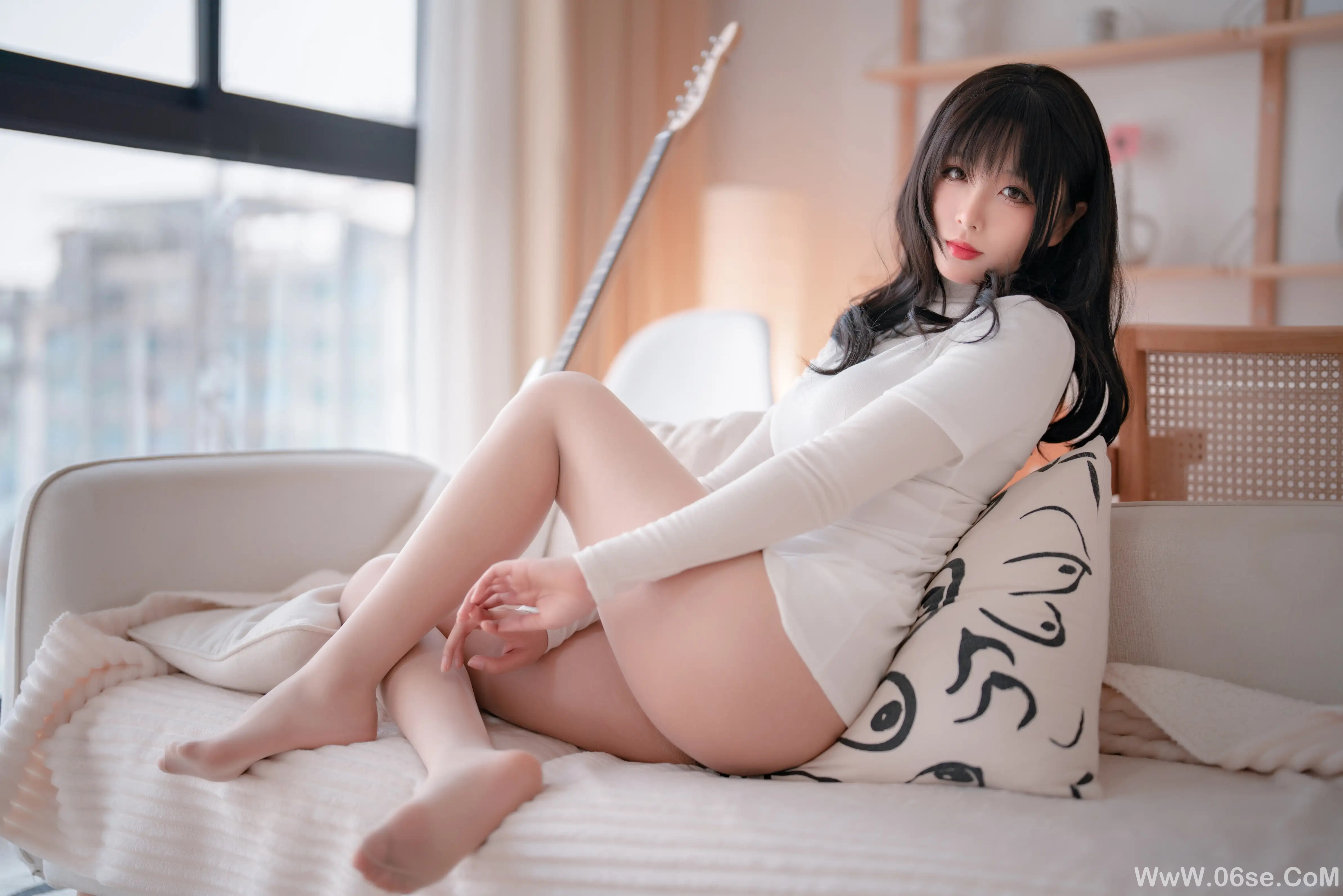 图片[25]-轩萧学姐 吉他妹妹肉丝套-六色网