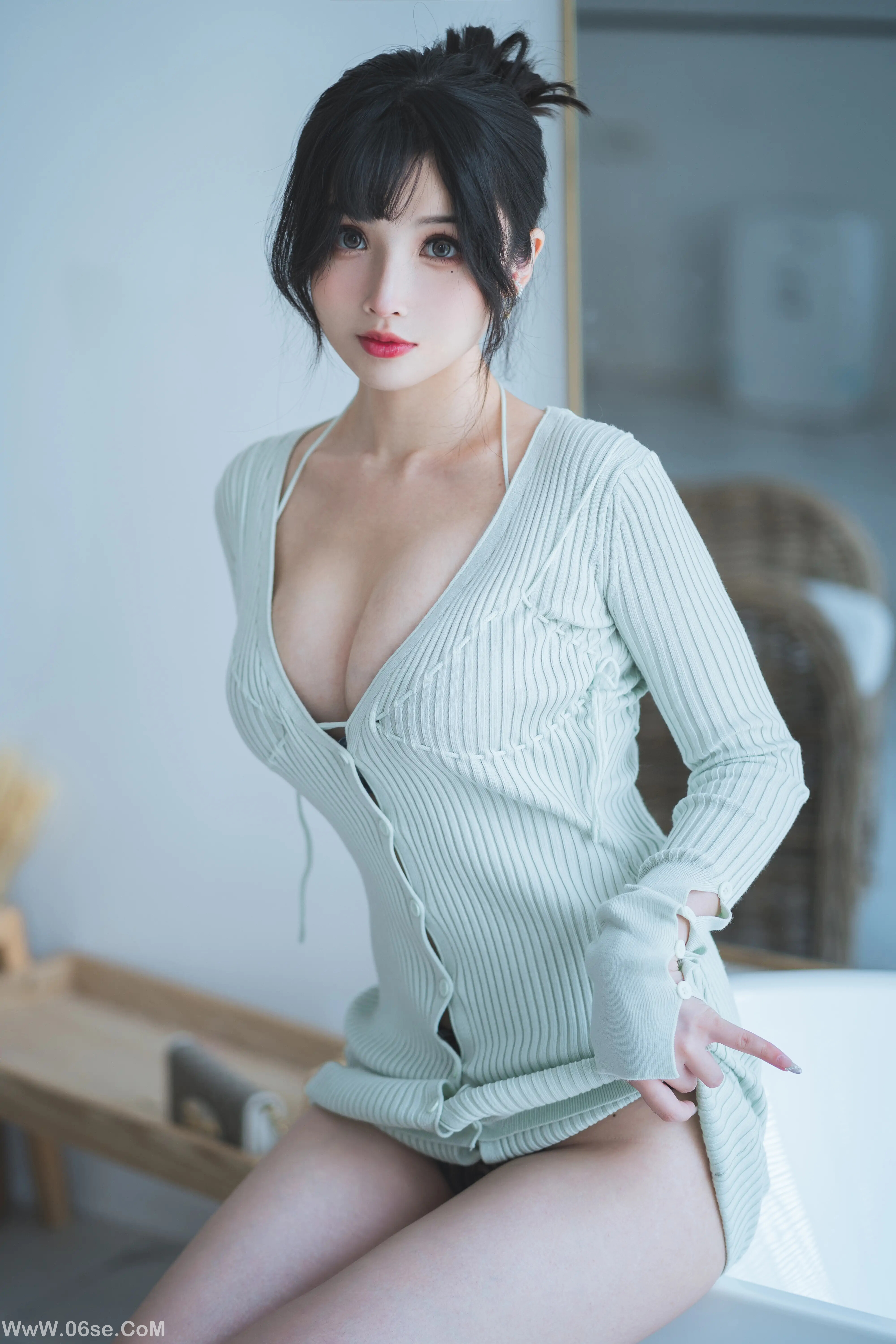 图片[3]-肉扣热热子(rioko凉凉子) 人妻毛衣-六色网