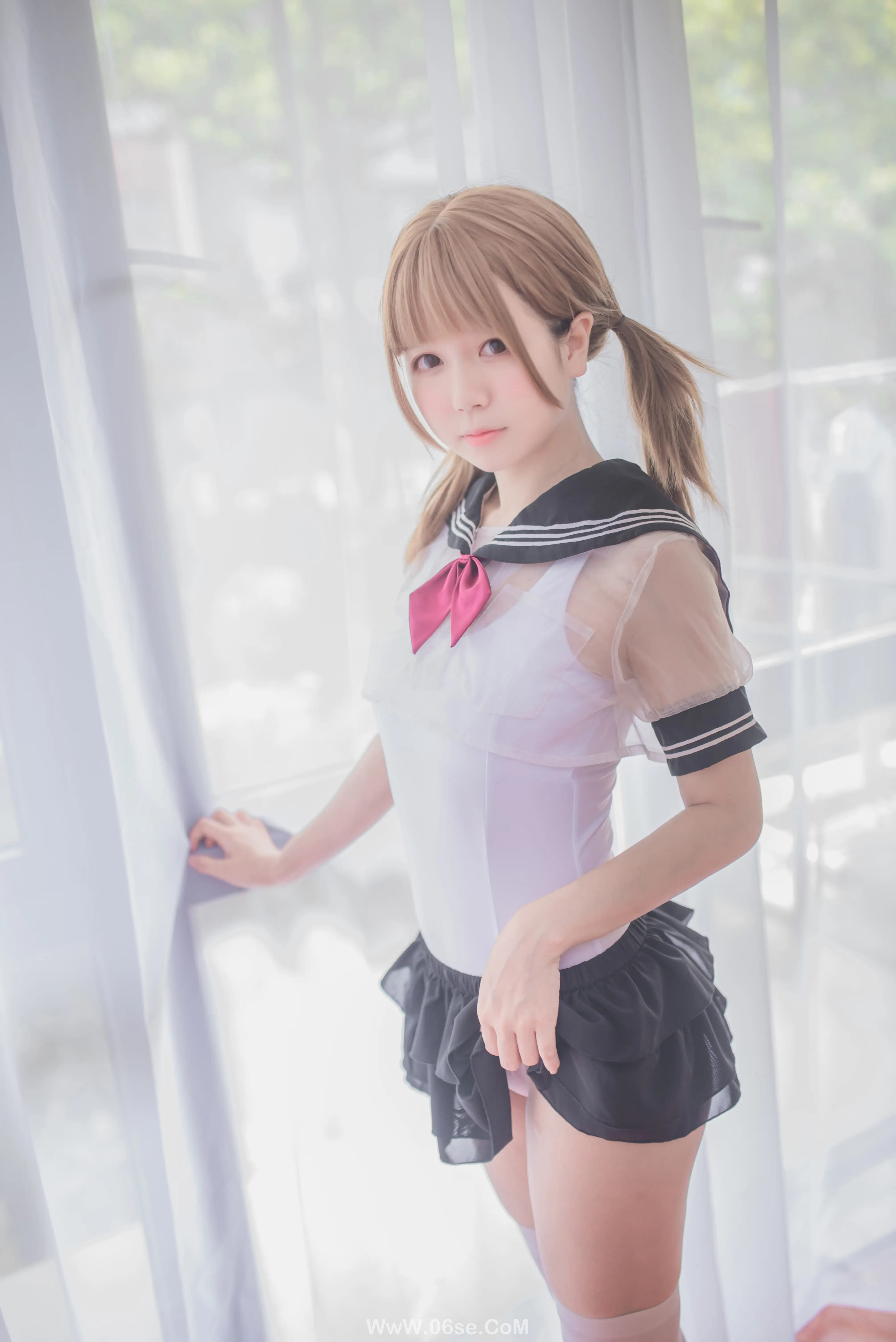 图片[3]-白金Saki – 学生制服-六色网