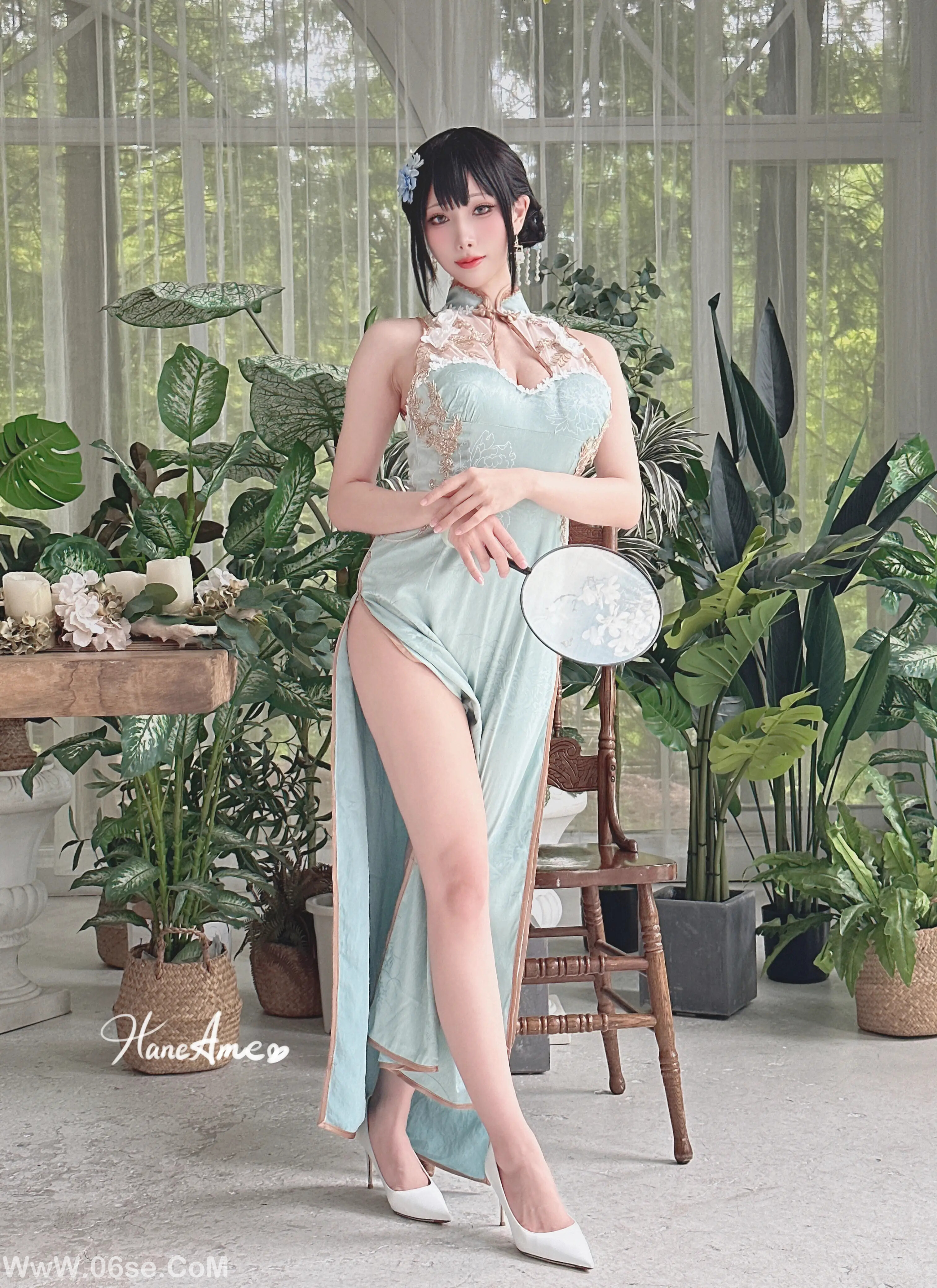 图片[20]-雨波_Original_Jade Qipao_綠韻旗袍-六色网