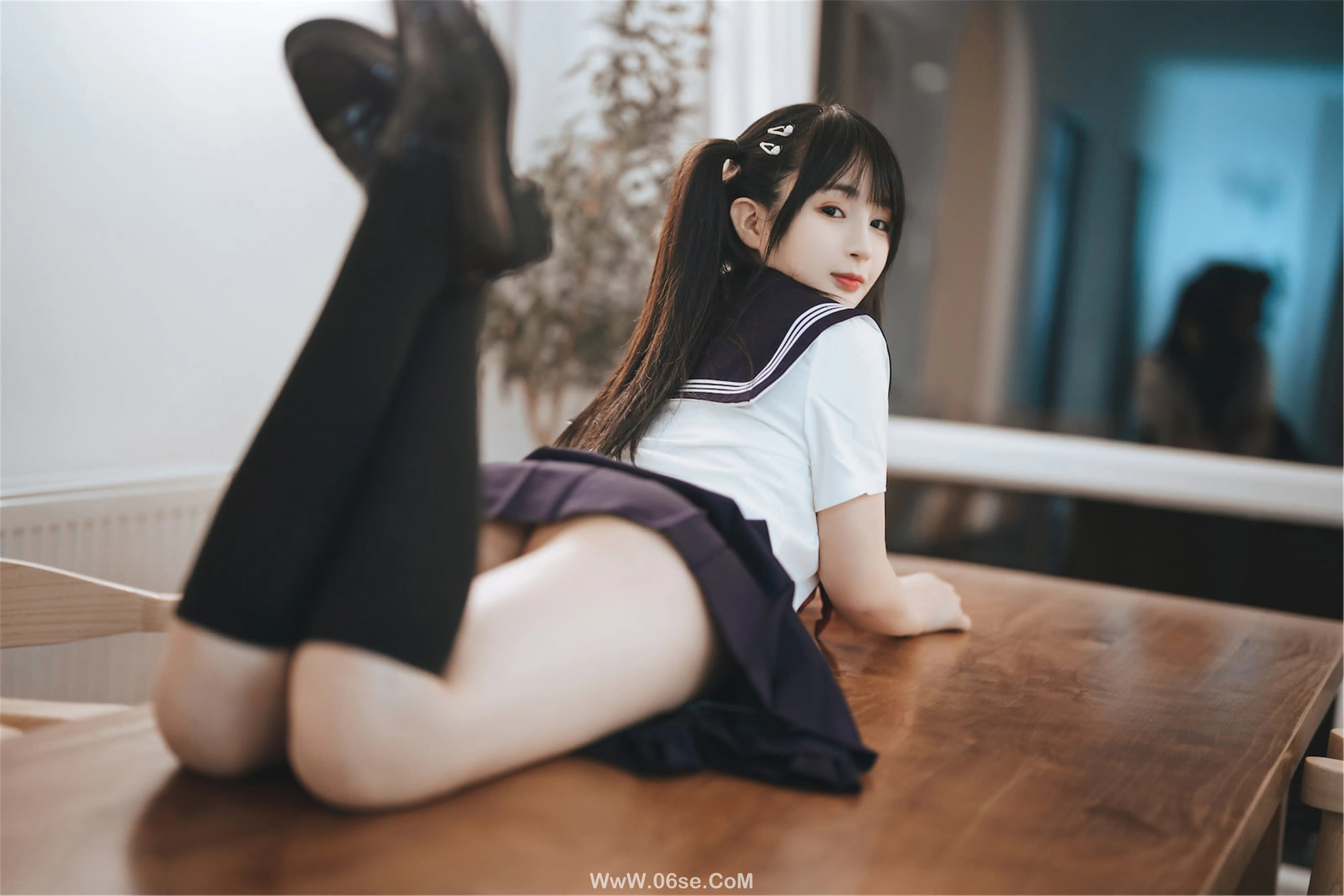 图片[23]-桜井宁宁 双马尾jk-六色网