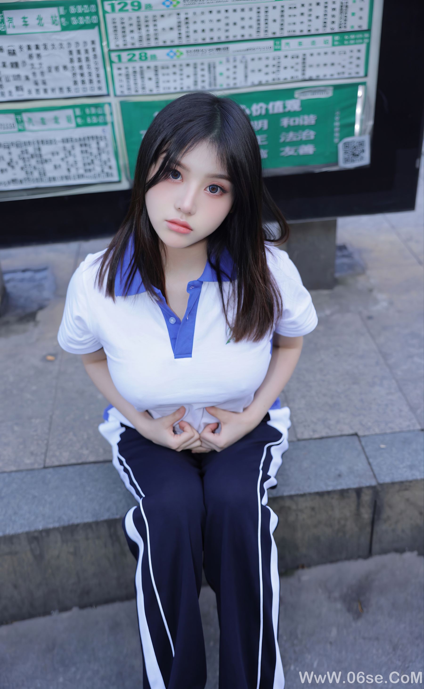 图片[9]-豆瓣酱 公交车写真 [85P]-六色网