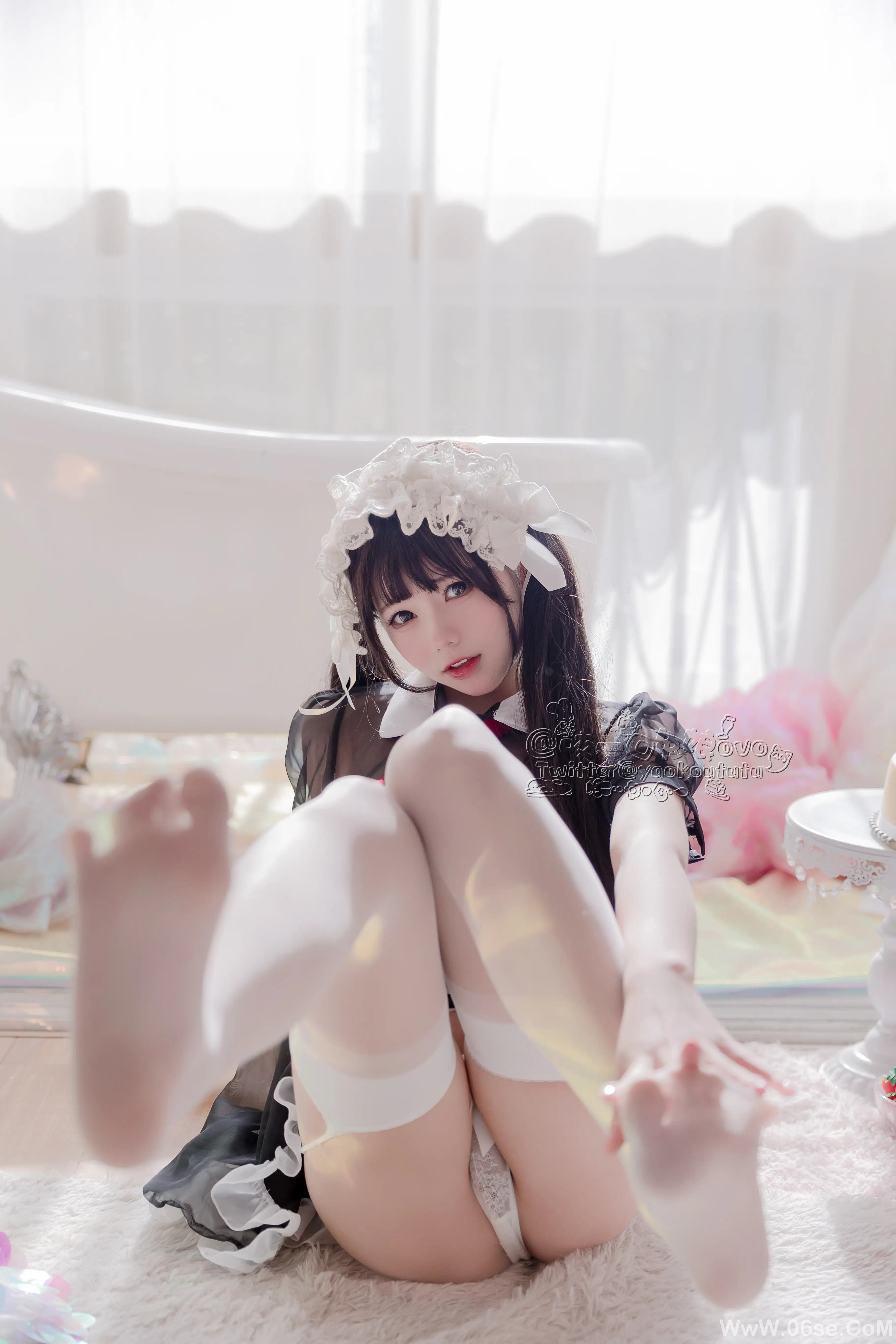 图片[25]-咬一口兔娘 黑白女仆-六色网