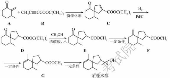 回答下列问题: (1)茅苍术醇的分子式为____________,所含官能团名称为