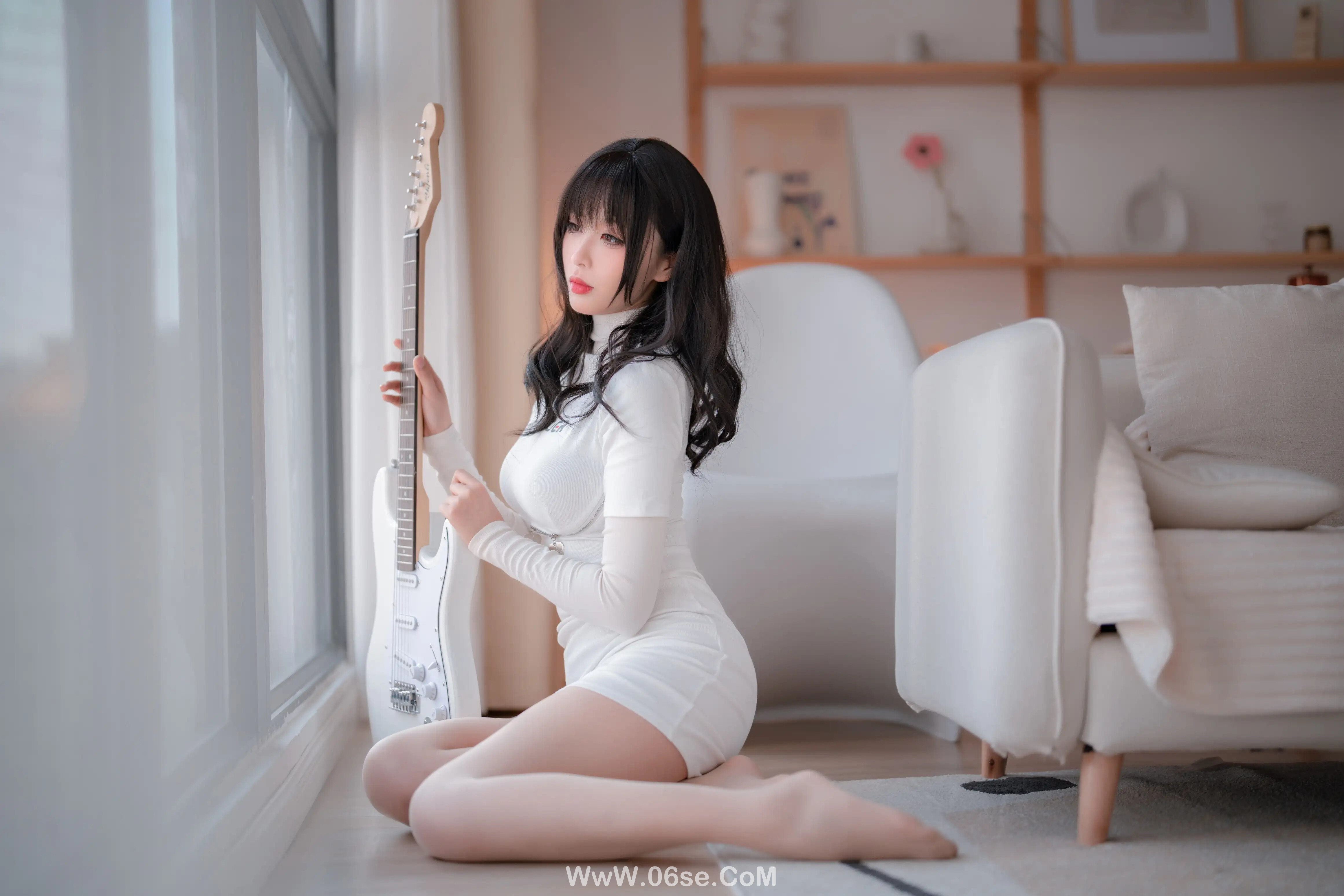 图片[9]-轩萧学姐 吉他妹妹肉丝套-六色网