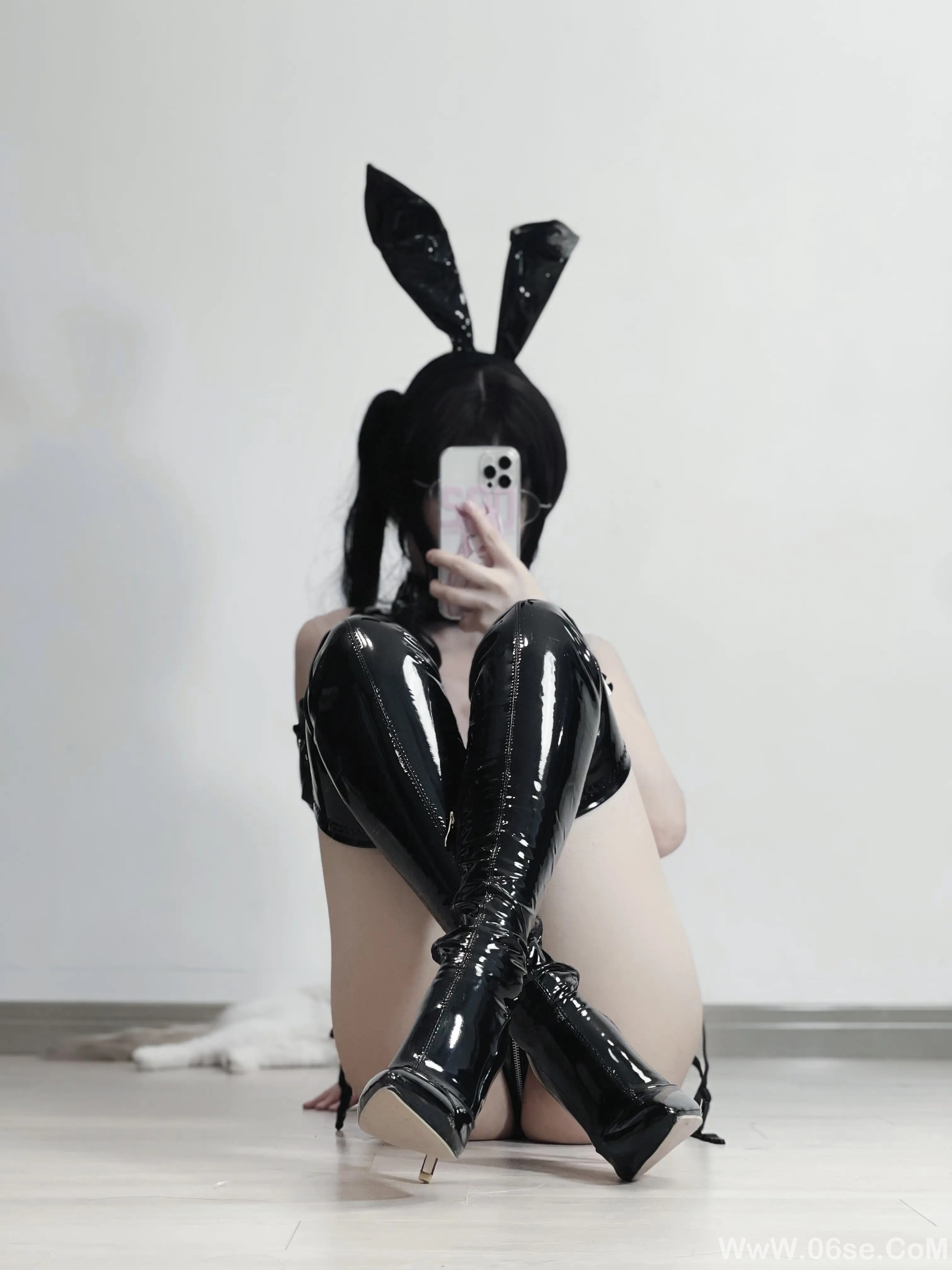 图片[17]-幼愛youmeko – 黑漆皮高跟兔女郎-六色网