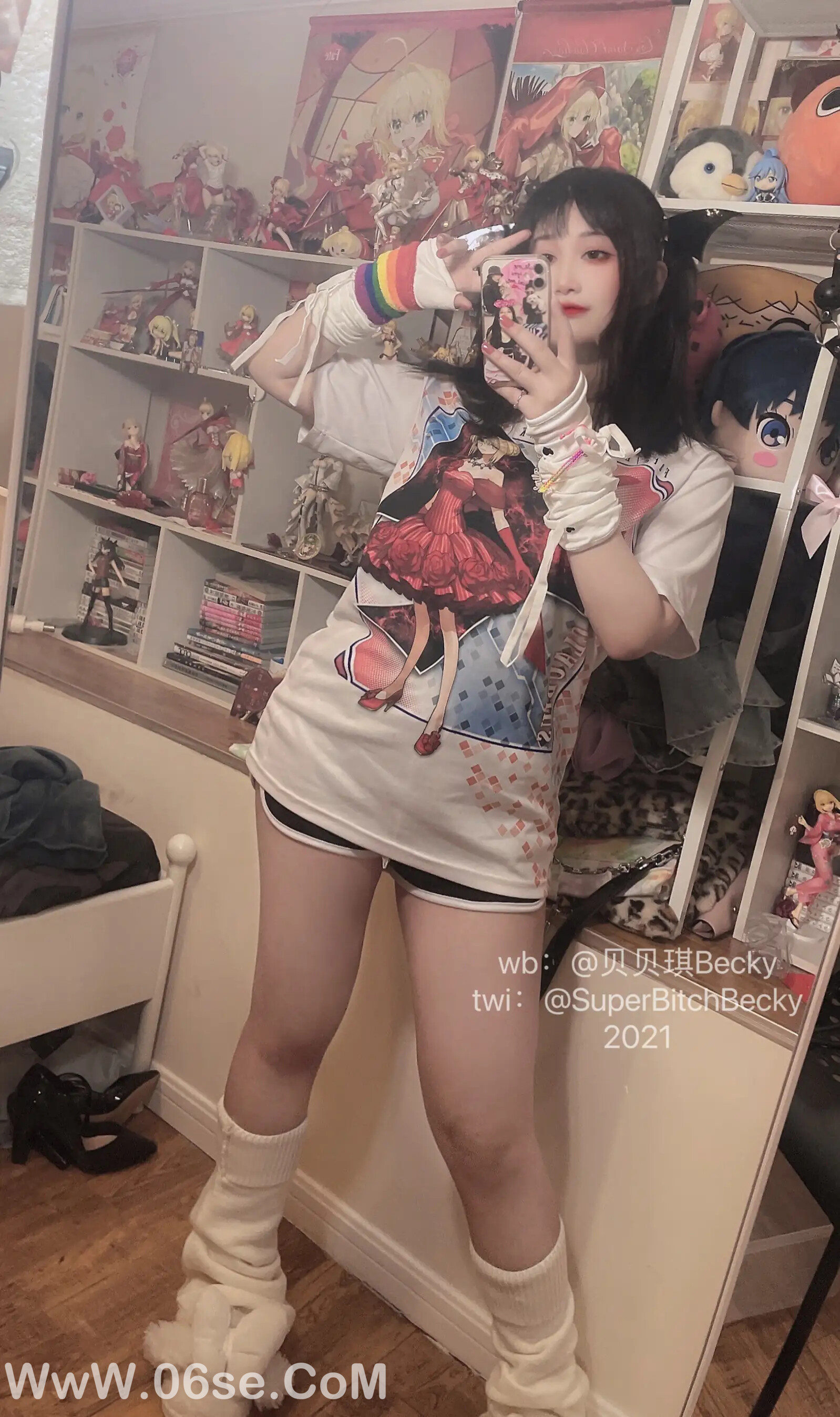 图片[81]-贝贝琪Becky – 对镜黑发辣妹-六色网