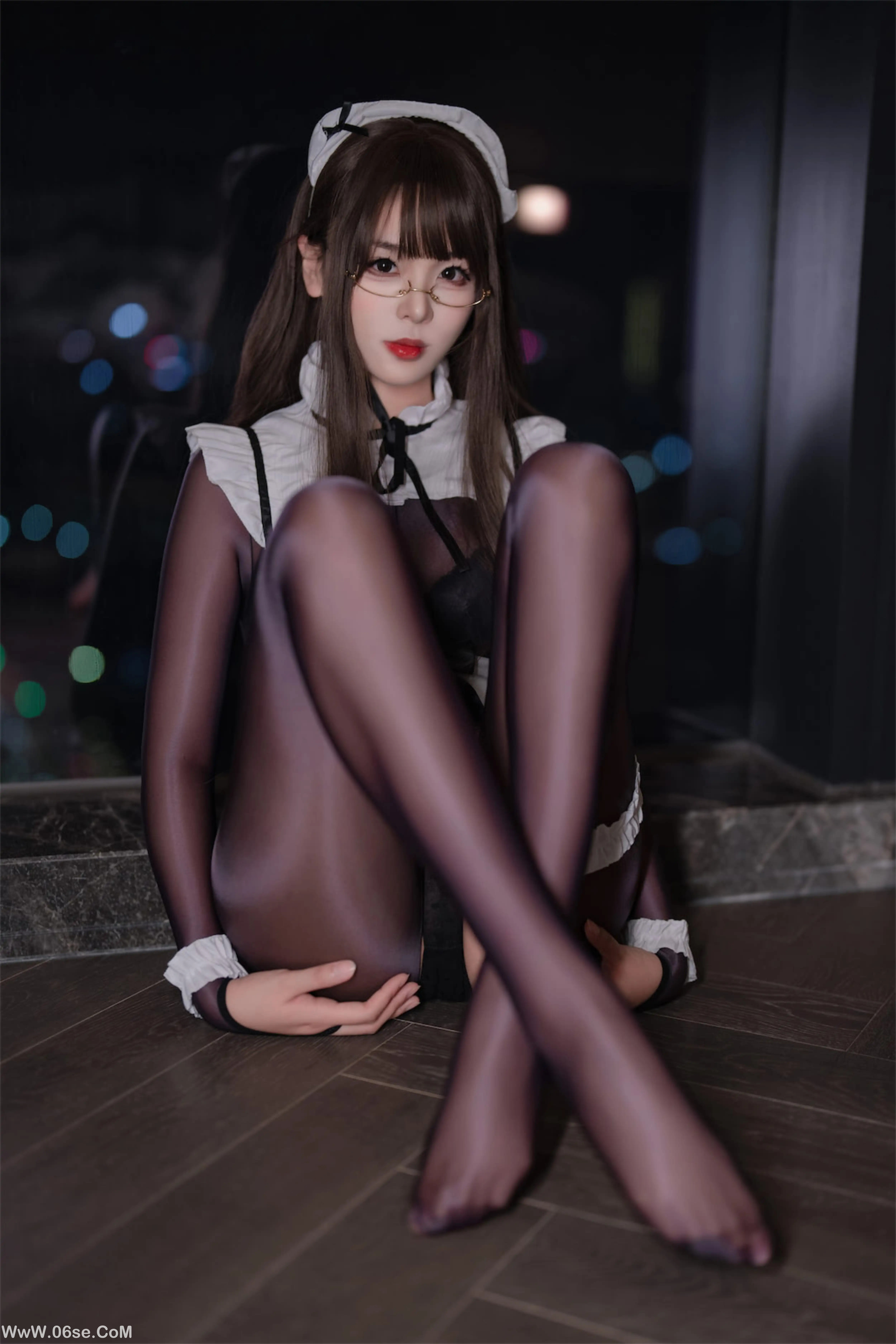 图片[56]-轩萧学姐 – 连体丝女仆-六色网