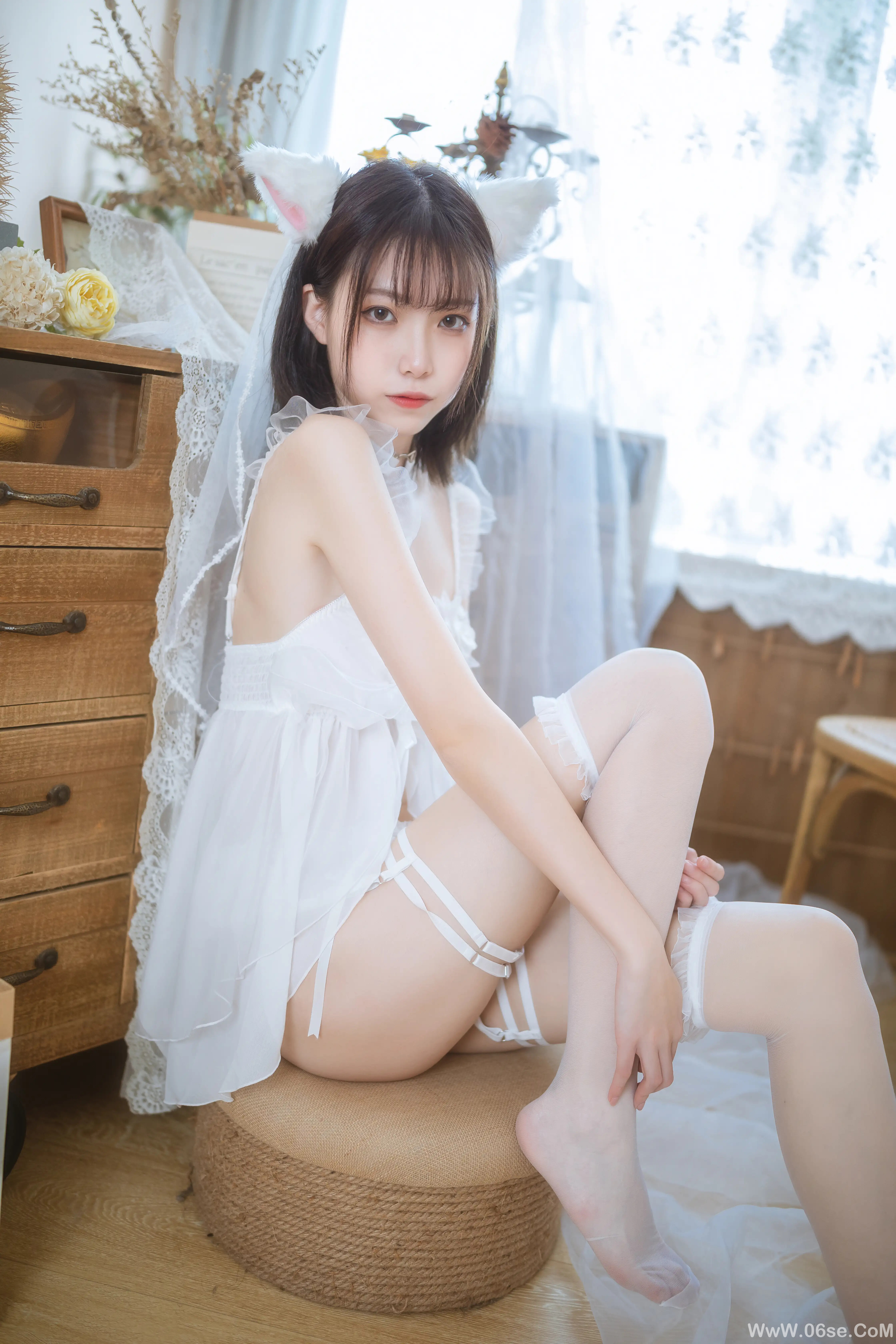 图片[9]-许岚LAN 少女白色裙-六色网