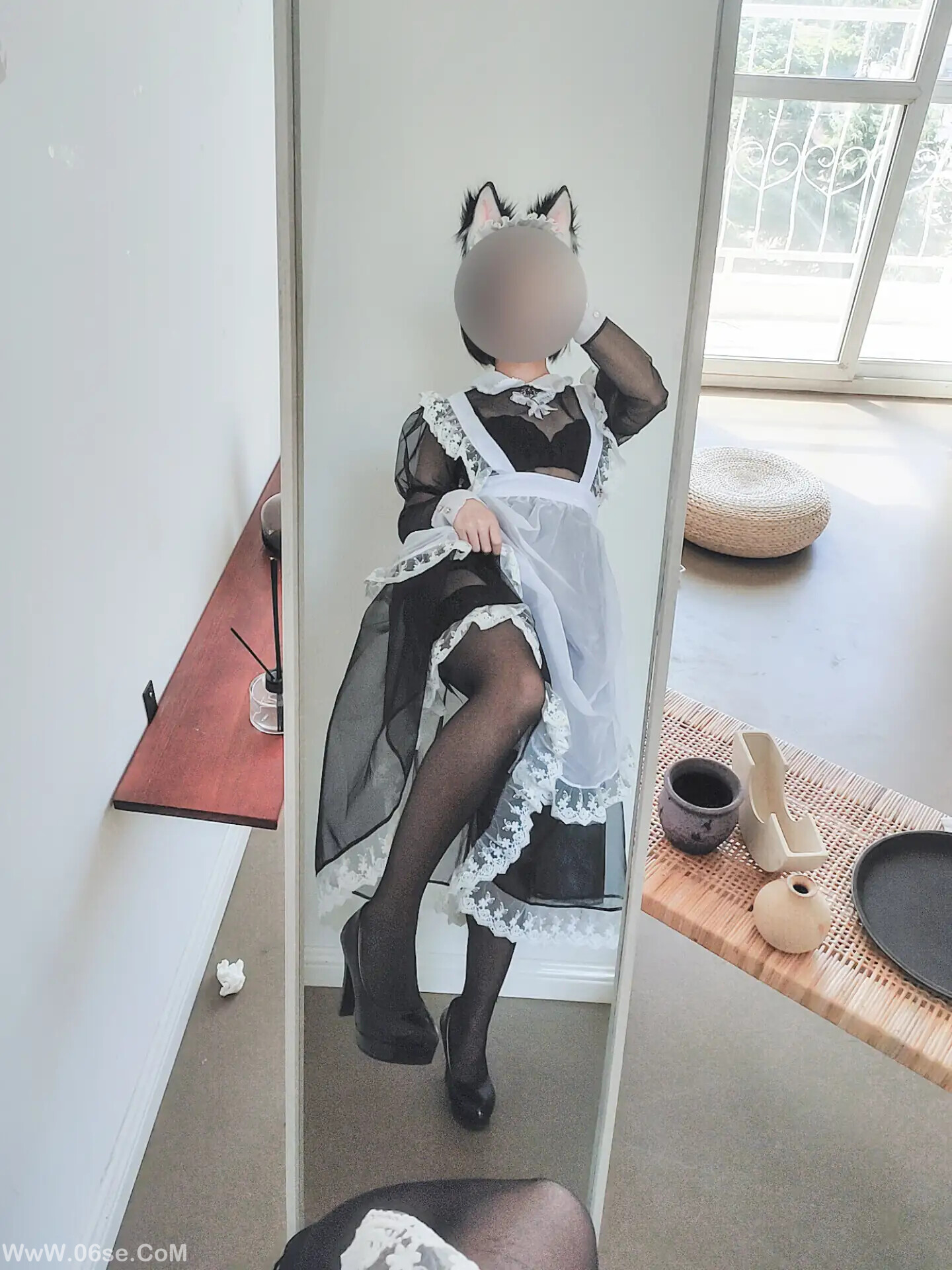 图片[16]-蠢沫沫 – 透明女仆 自拍-六色网
