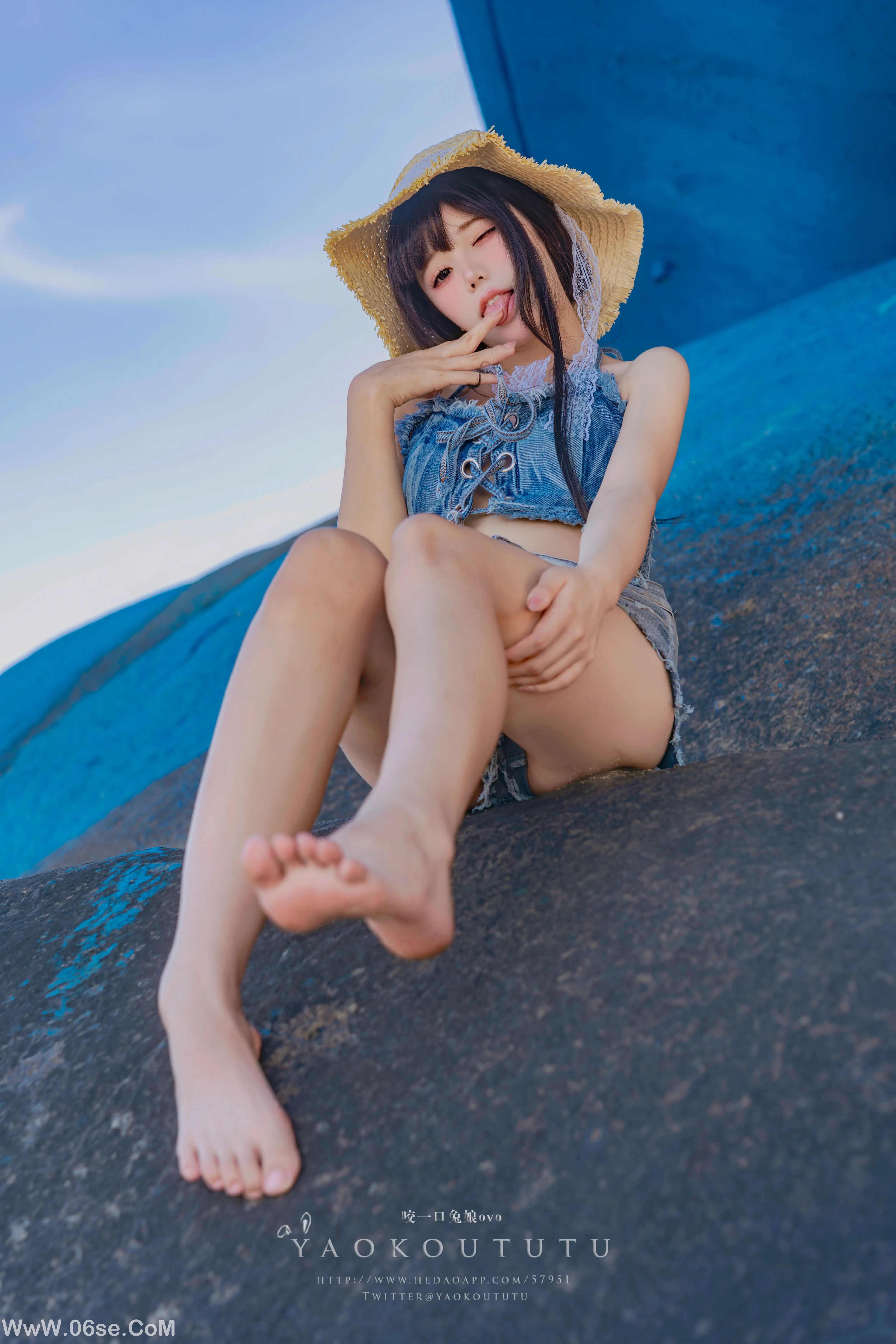 图片[63]-咬一口兔娘 海の夏日-六色网