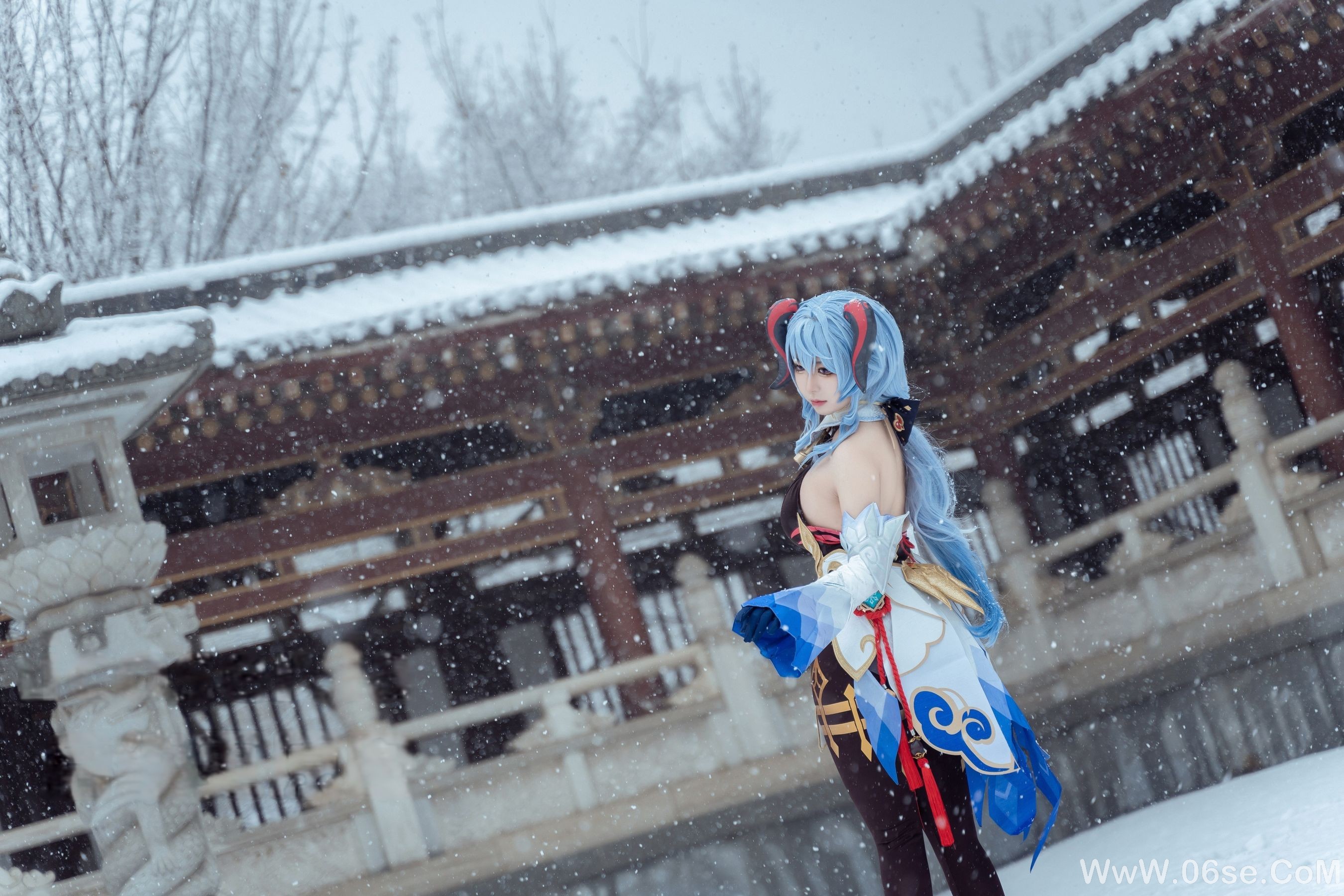 图片[10]-虎森森 – 原神 甘雨 雪景 [42P]-六色网