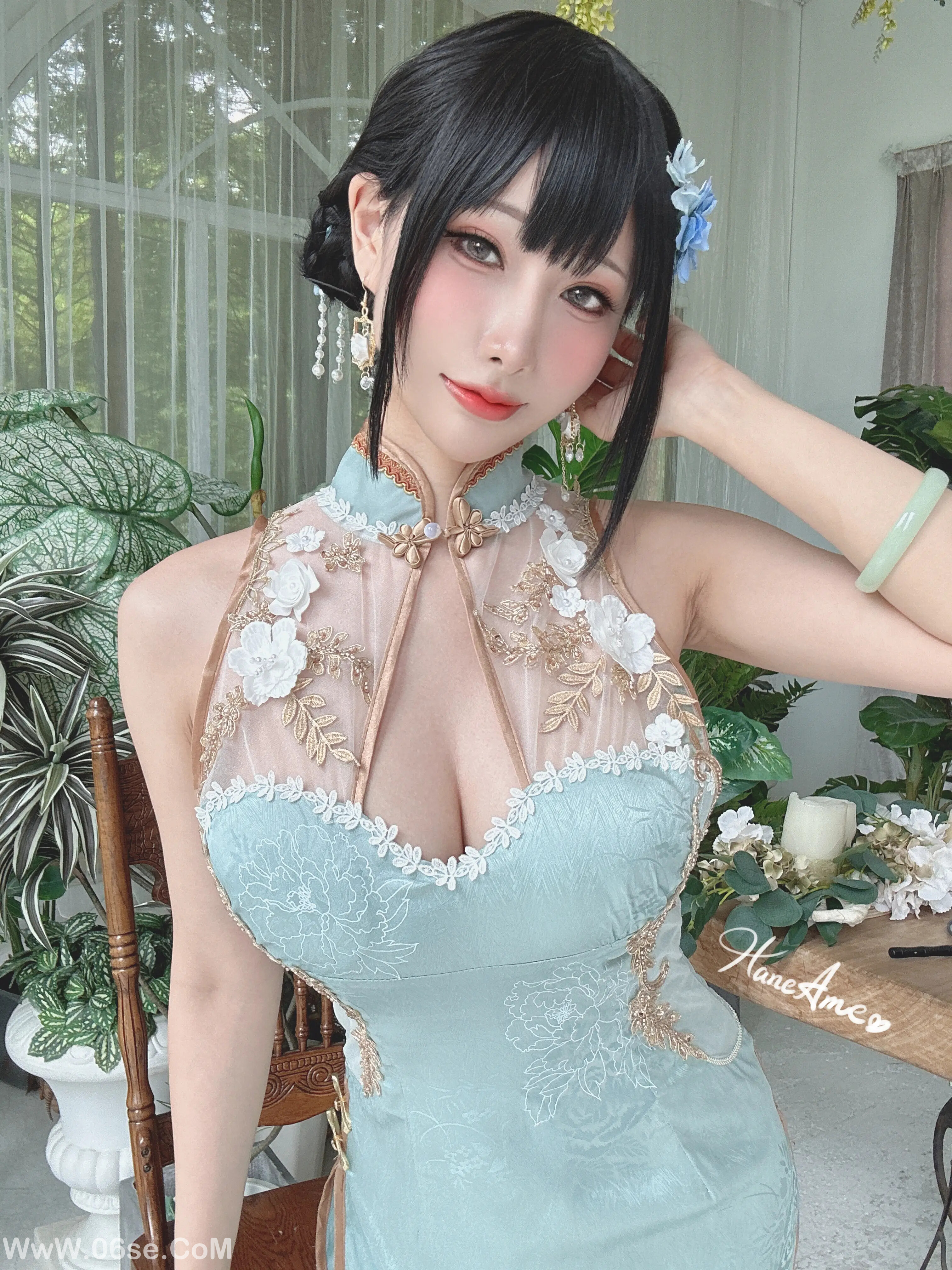 图片[30]-雨波_Original_Jade Qipao_綠韻旗袍-六色网