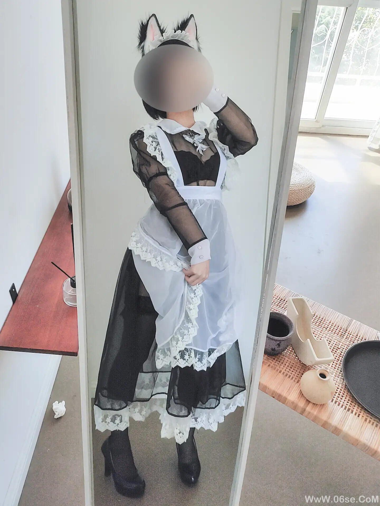 图片[29]-蠢沫沫 – 透明女仆 自拍-六色网