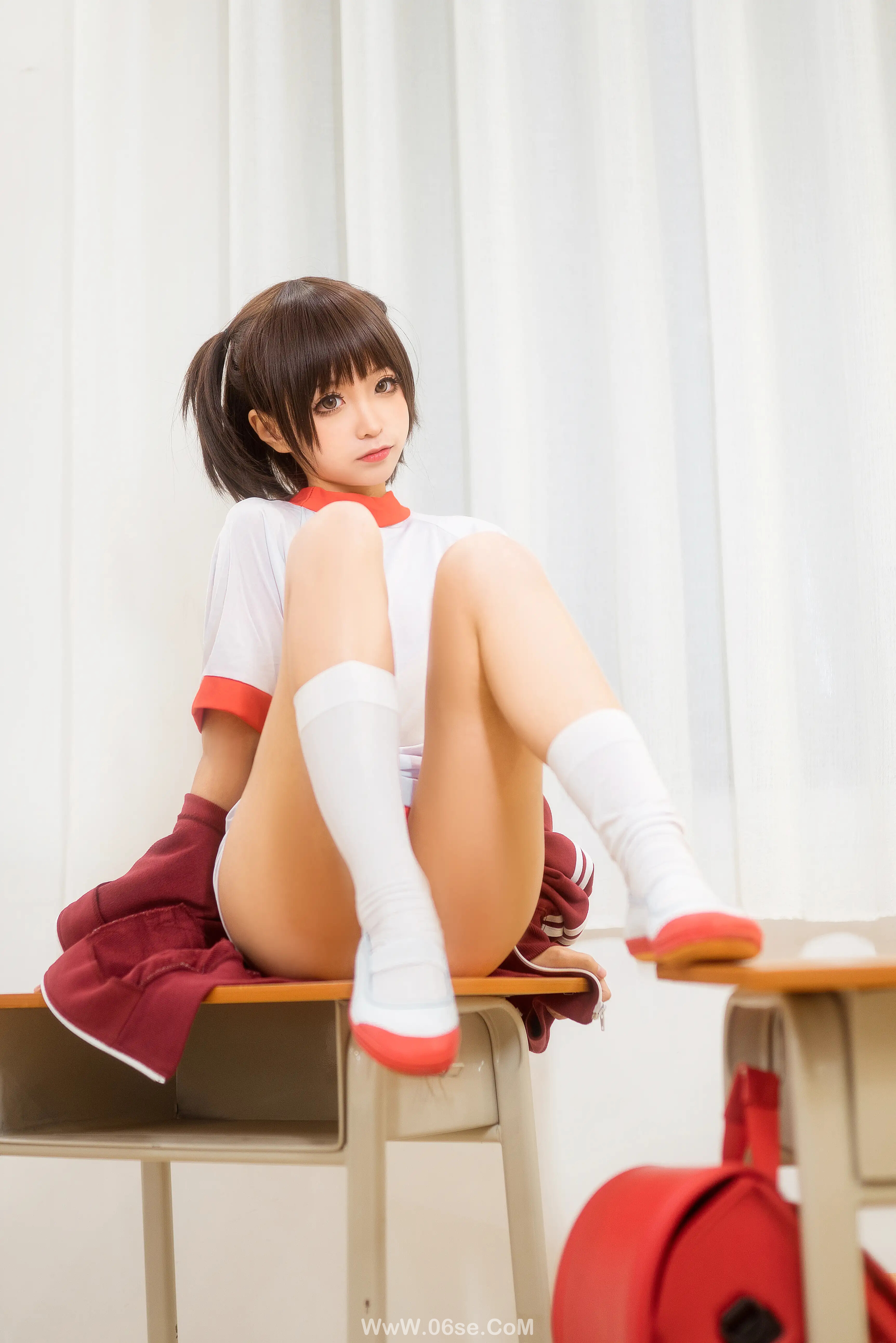 图片[10]-蠢沫沫 – 体操服红-六色网